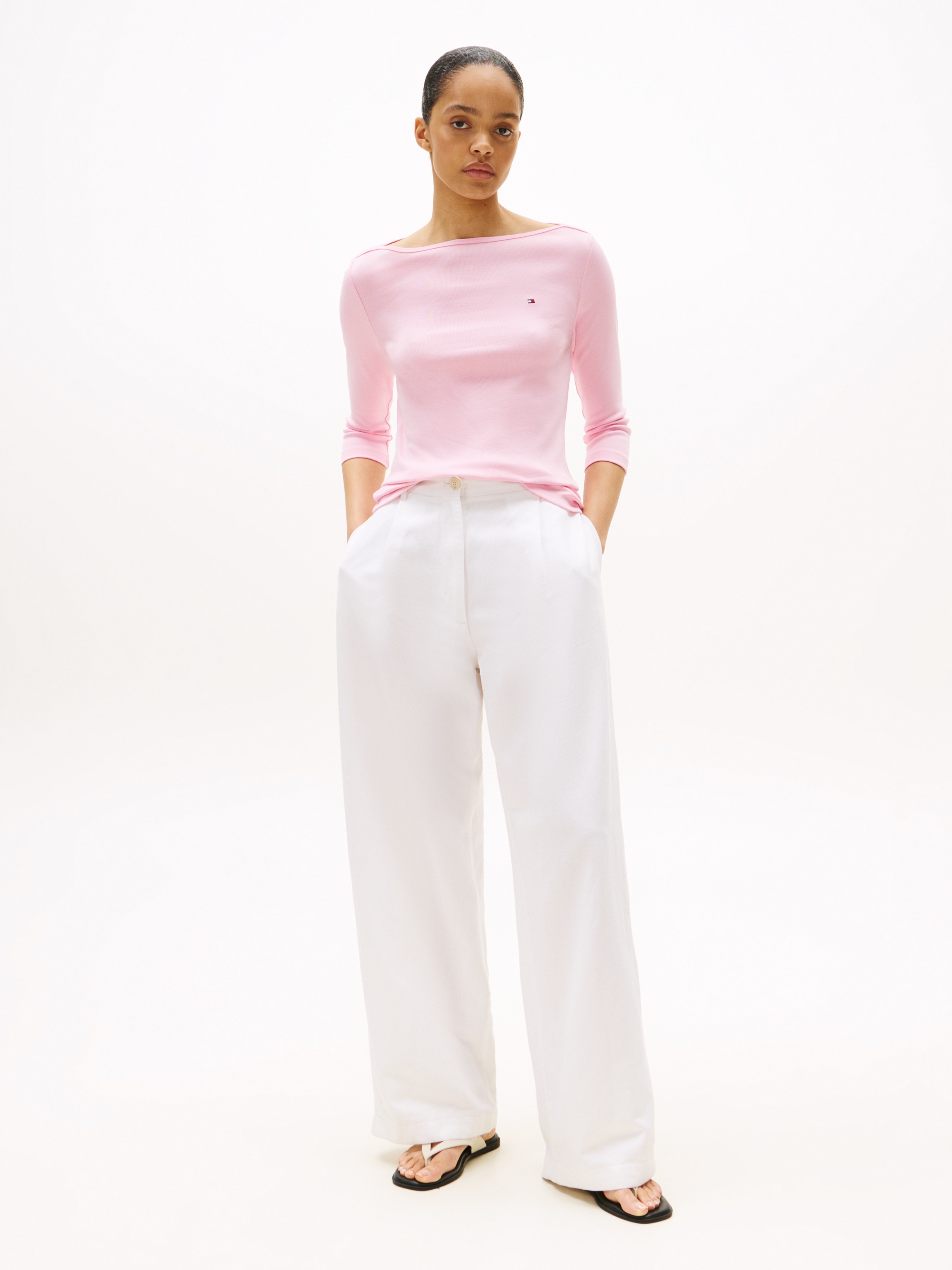 Tommy Hilfiger 3/4-Arm-Shirt "NEW CODY SLIM BOAT-NK 3/4SLV mit U-Boot und S günstig online kaufen