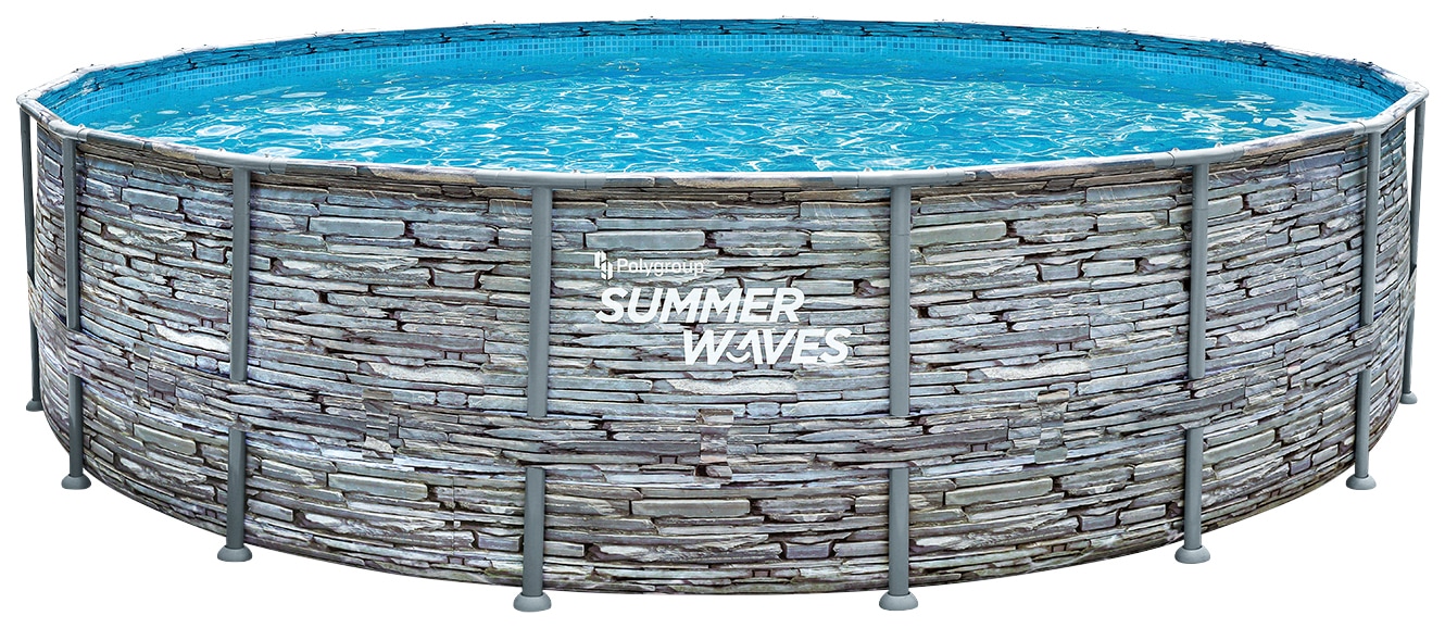 SummerWaves Framepool »Elite Frame«, (Set, 7 tlg.), ØxH: 549x132 cm