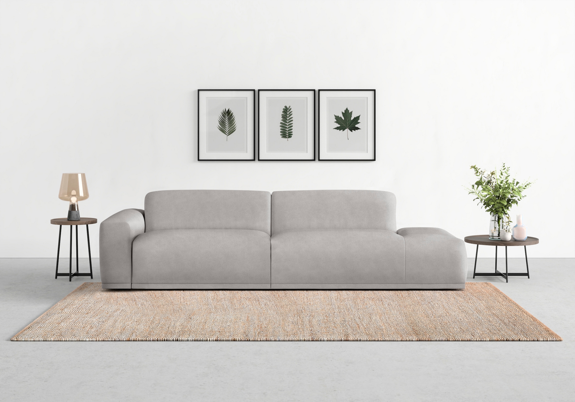 TRENDMANUFAKTUR Big-Sofa "Braga, mit hochwertigem Kaltschaum, Megasofa, in Cord erhältlich", modernes Big-Sofa, Couch mi