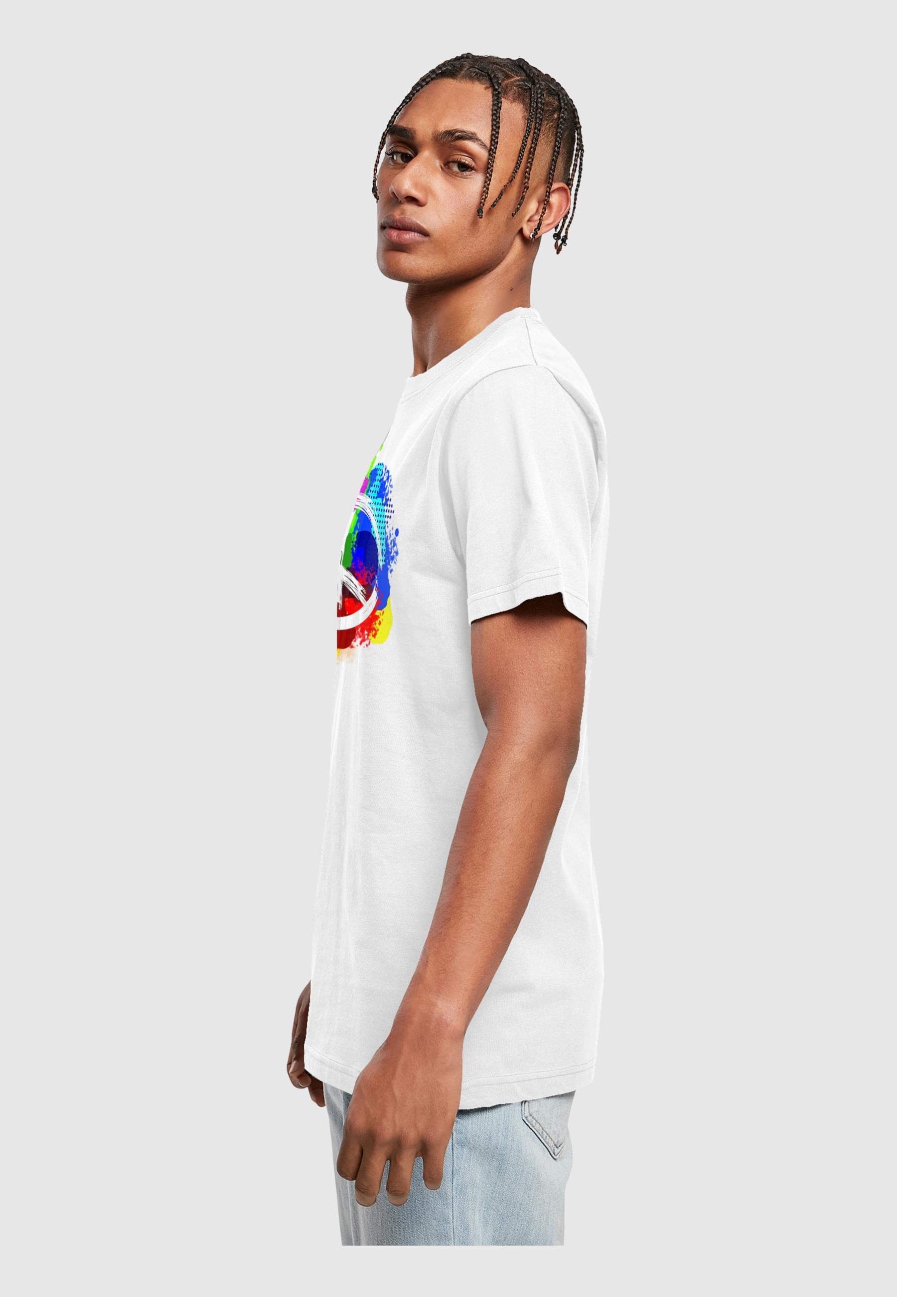 Merchcode T-Shirt »Merchcode Herren Peace - Graffiti T-Shirt Round Neck«, (1 tlg.)