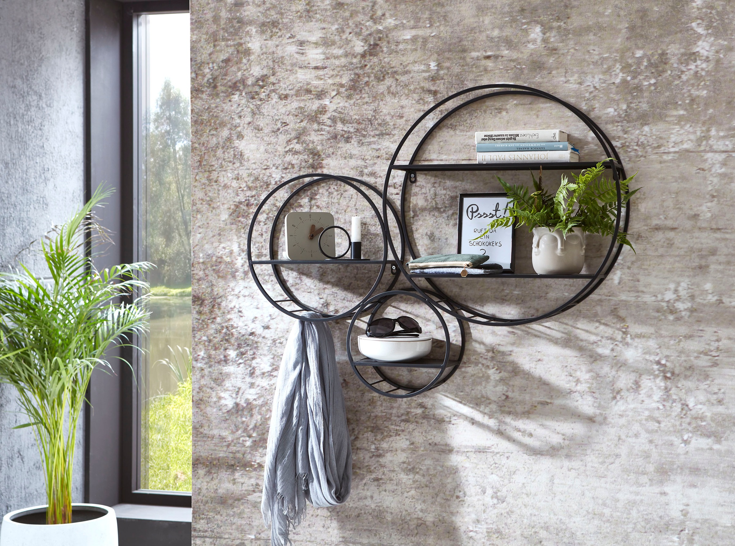 Étagère Murale Design Tokyo 90cm Noir