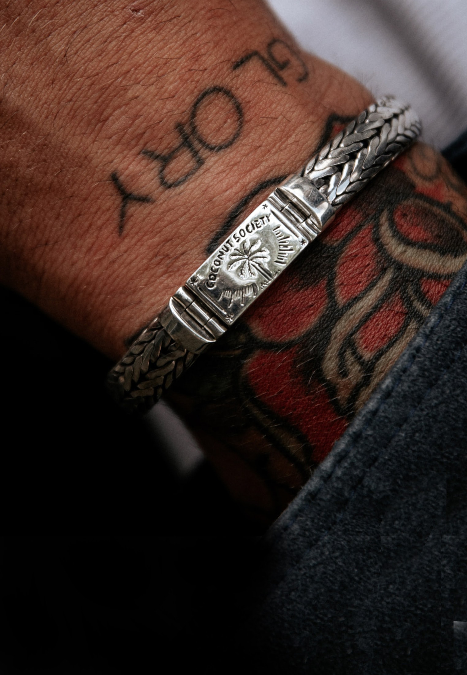 HAZE & GLORY Armkette »Armband Zopfglieder - Coconut Society 925 Silber«