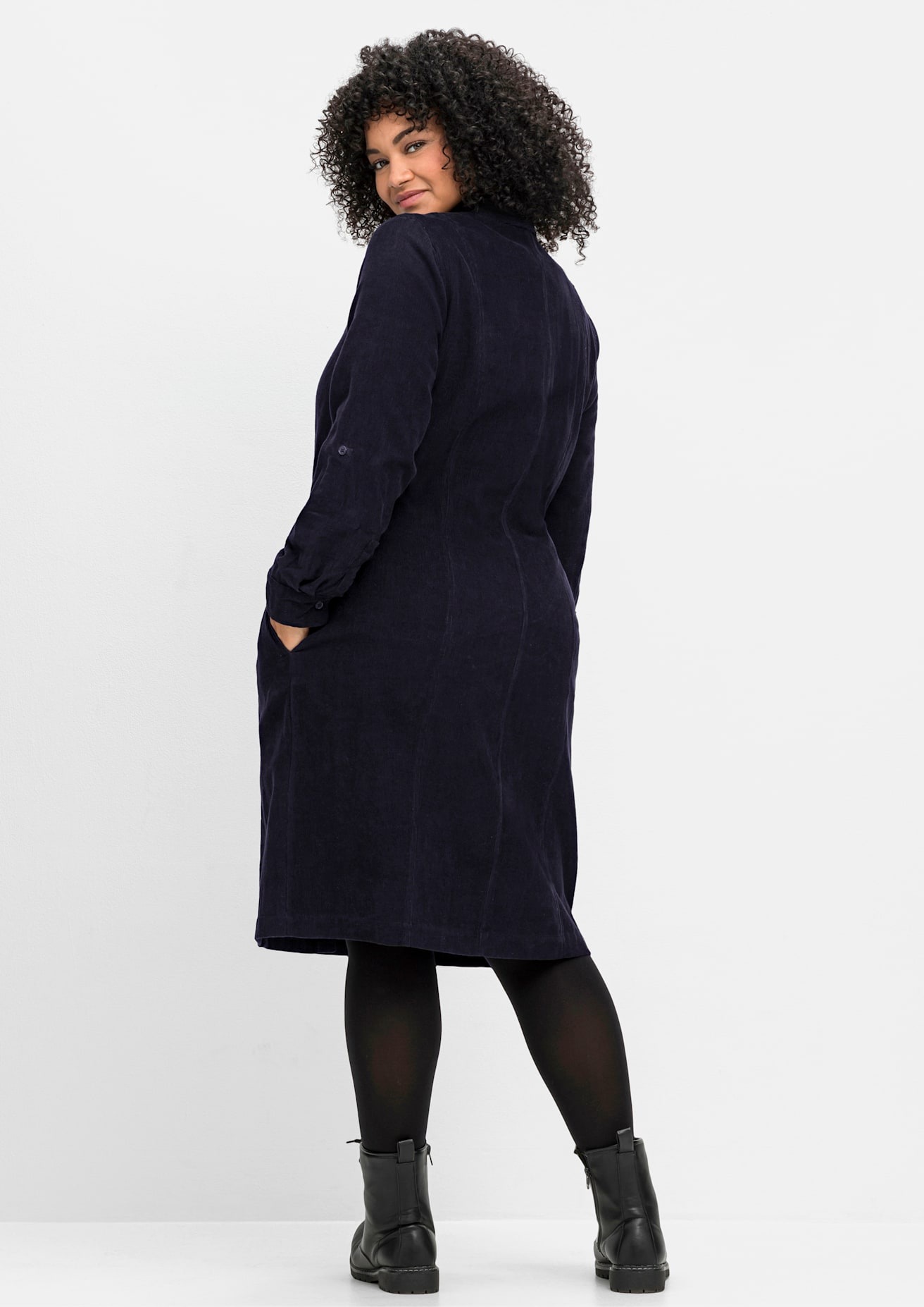 Sheego Blusenkleid "Cord-Kleid" günstig online kaufen