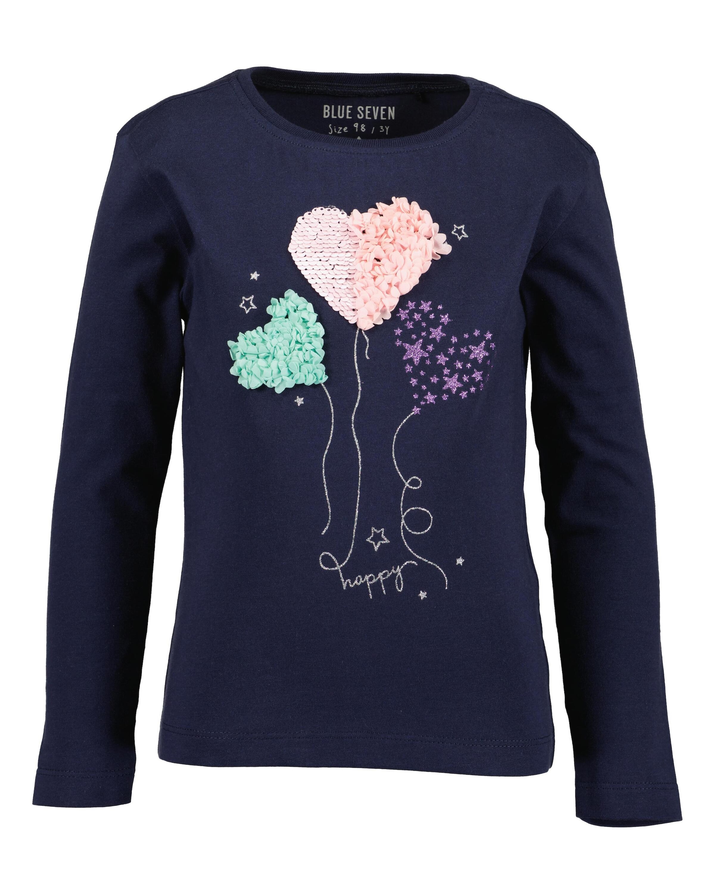 Top Model Mädchen Langarmshirt Mit Jill – Blau, Größe 164 (ca. 14 Jahre)