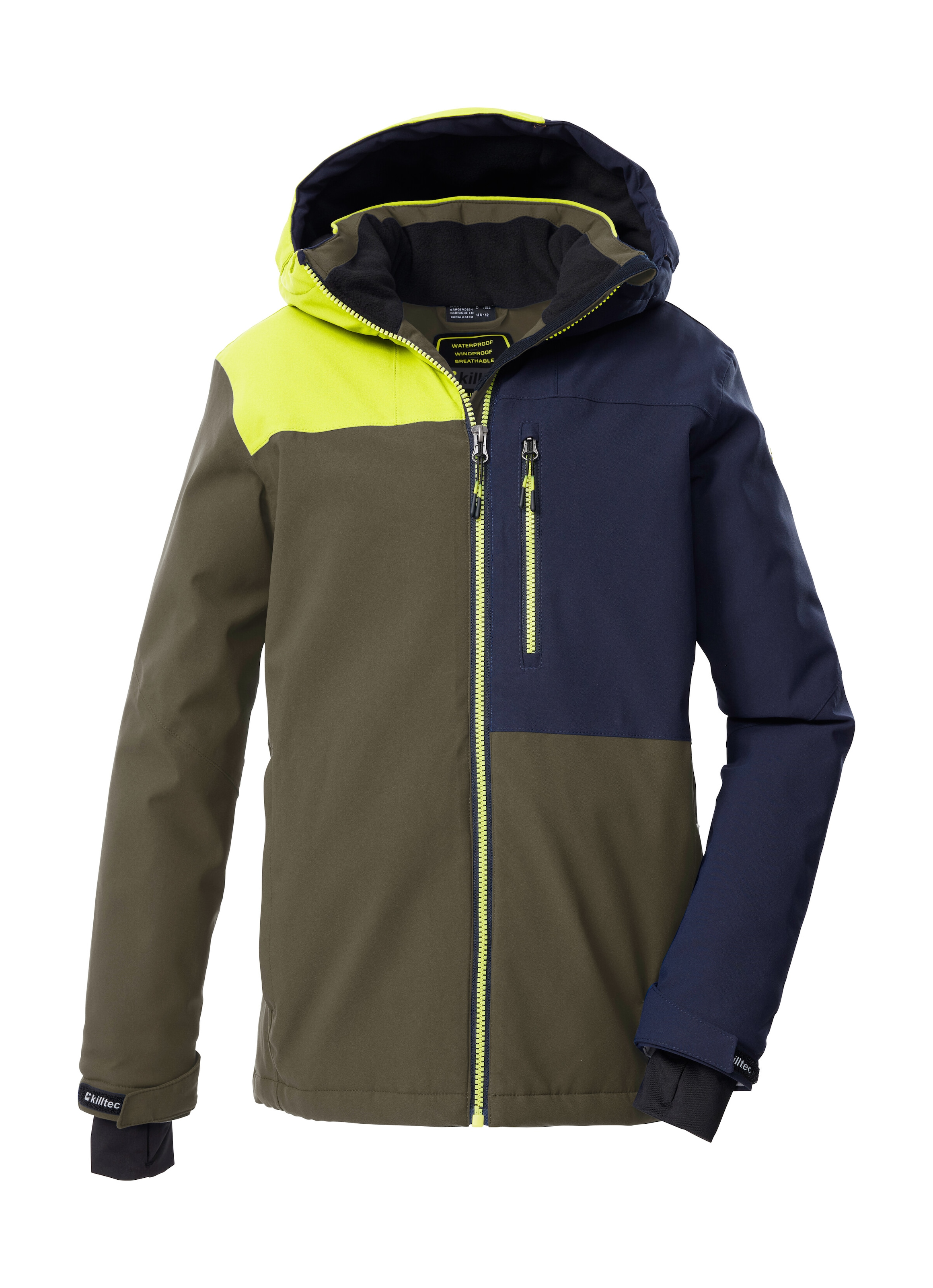 Veste De Ski Enfant Killtec KSW 192 - Imperméable, Coupe-vent, Jupe Pare-neige - Colourblock