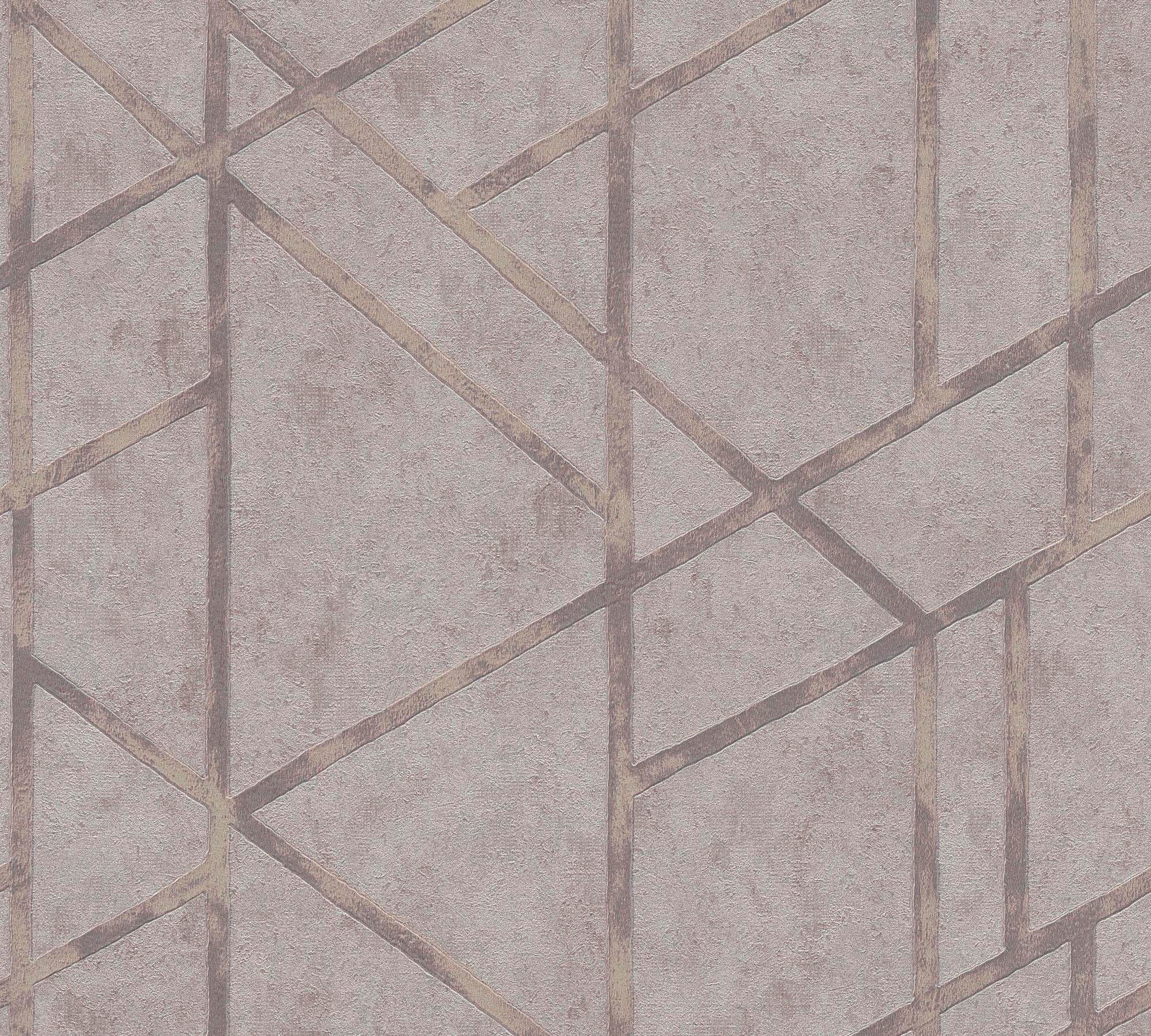 living walls Vliestapete »Metropolitan Stories Francesca Milano grafisch«, geometrisch-grafisch, Grafik Tapete Geometrisch Metallic