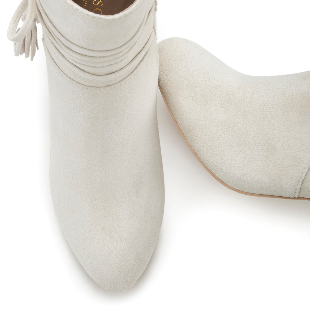 LASCANA Stiefelette, mit Blockabsatz, High-Heel-Stiefelette, Ankle Boots, Stiefel