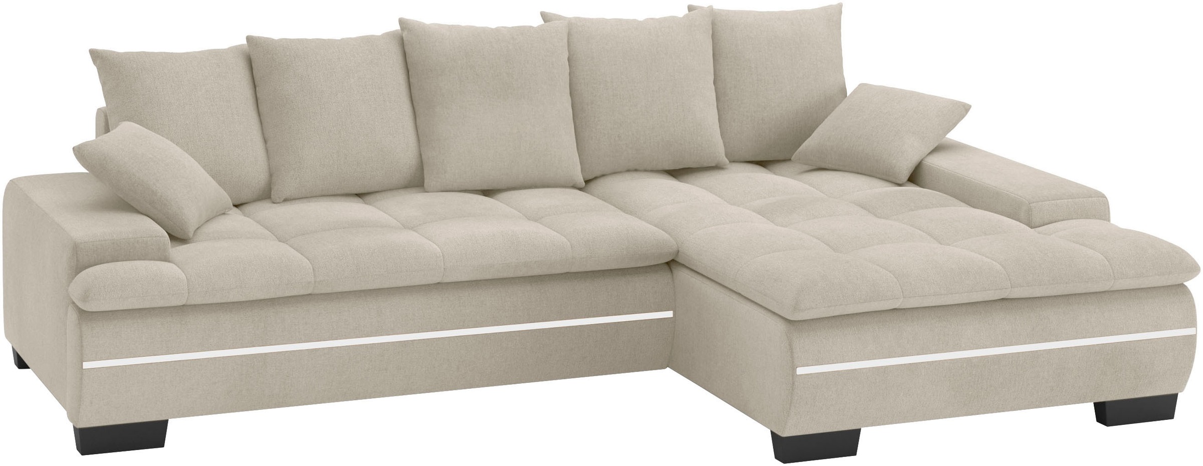 Mr. Couch Ecksofa "Haiti II, L-Form", RGB-LED Beleuchtung, Kaltschaum, wahl günstig online kaufen
