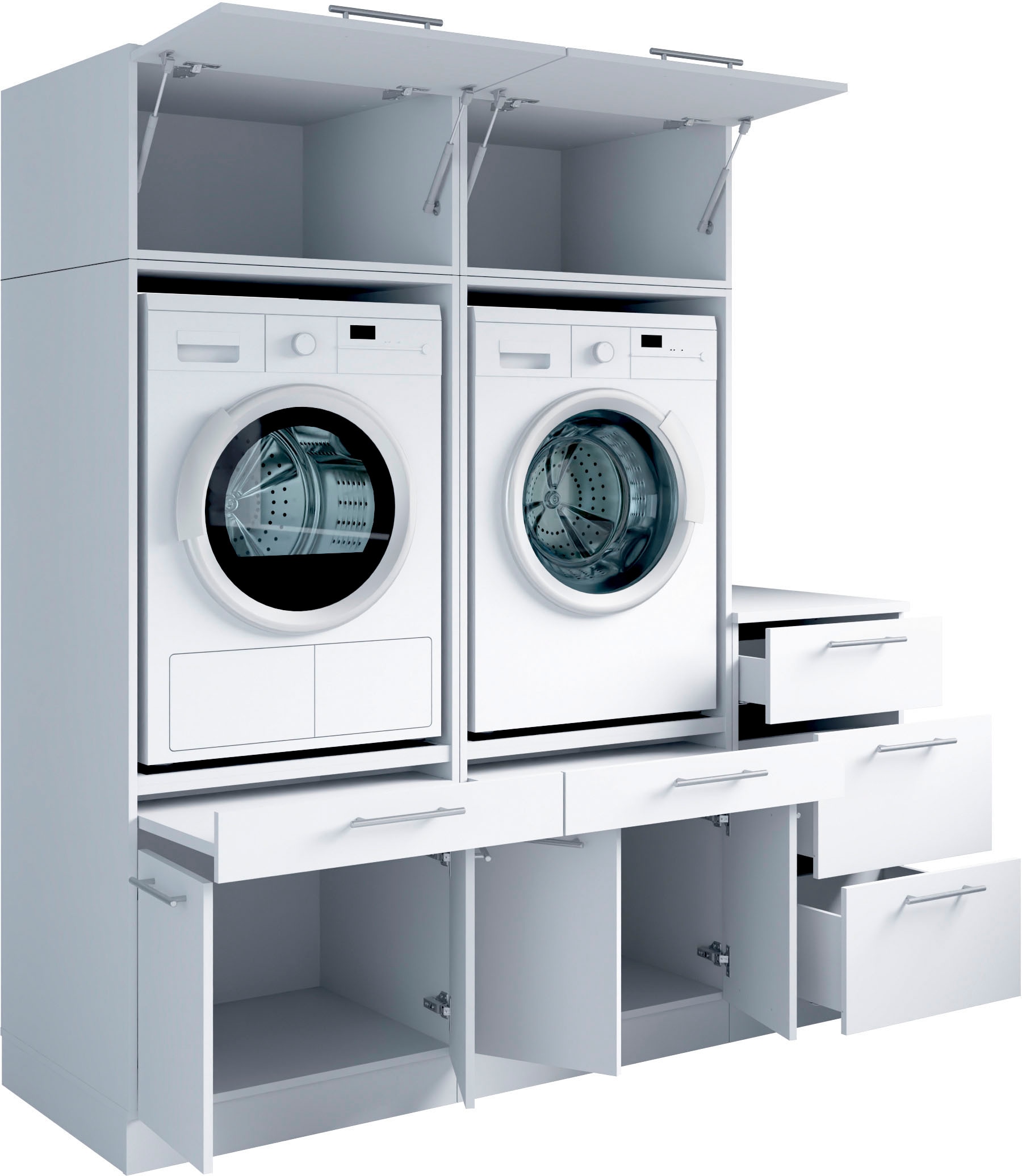 Laundreezy Mehrzweckschrank-Set »Laundreezy, 5-tlg. Mehrzweckschrank-Set B/H/T 186/200/68 cm« 5 Stk. tlg.