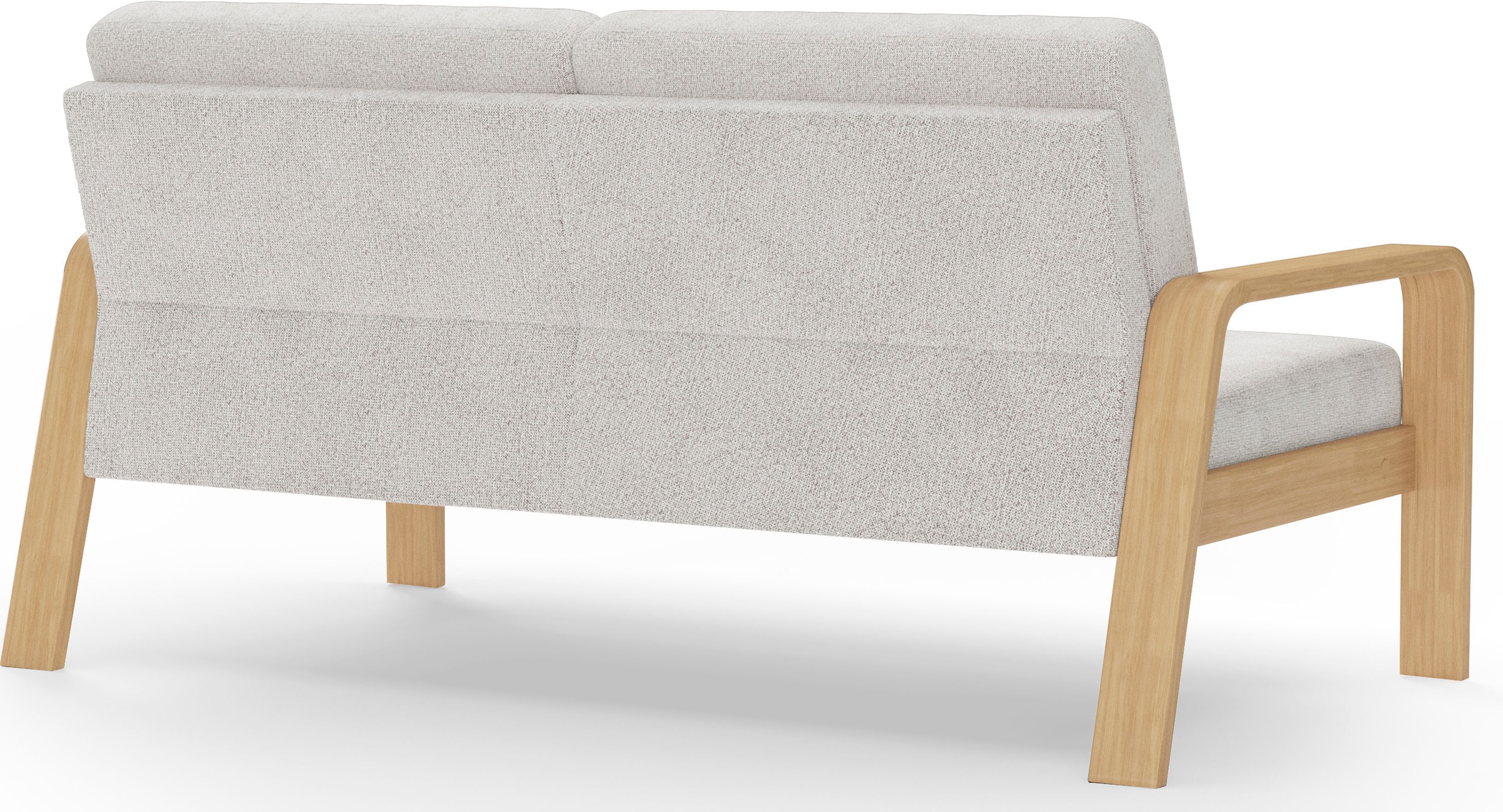 sit&more 2,5-Sitzer »Kolding«, Armlehnen aus Buchenholz in natur, verschiedene Bezüge und Farben