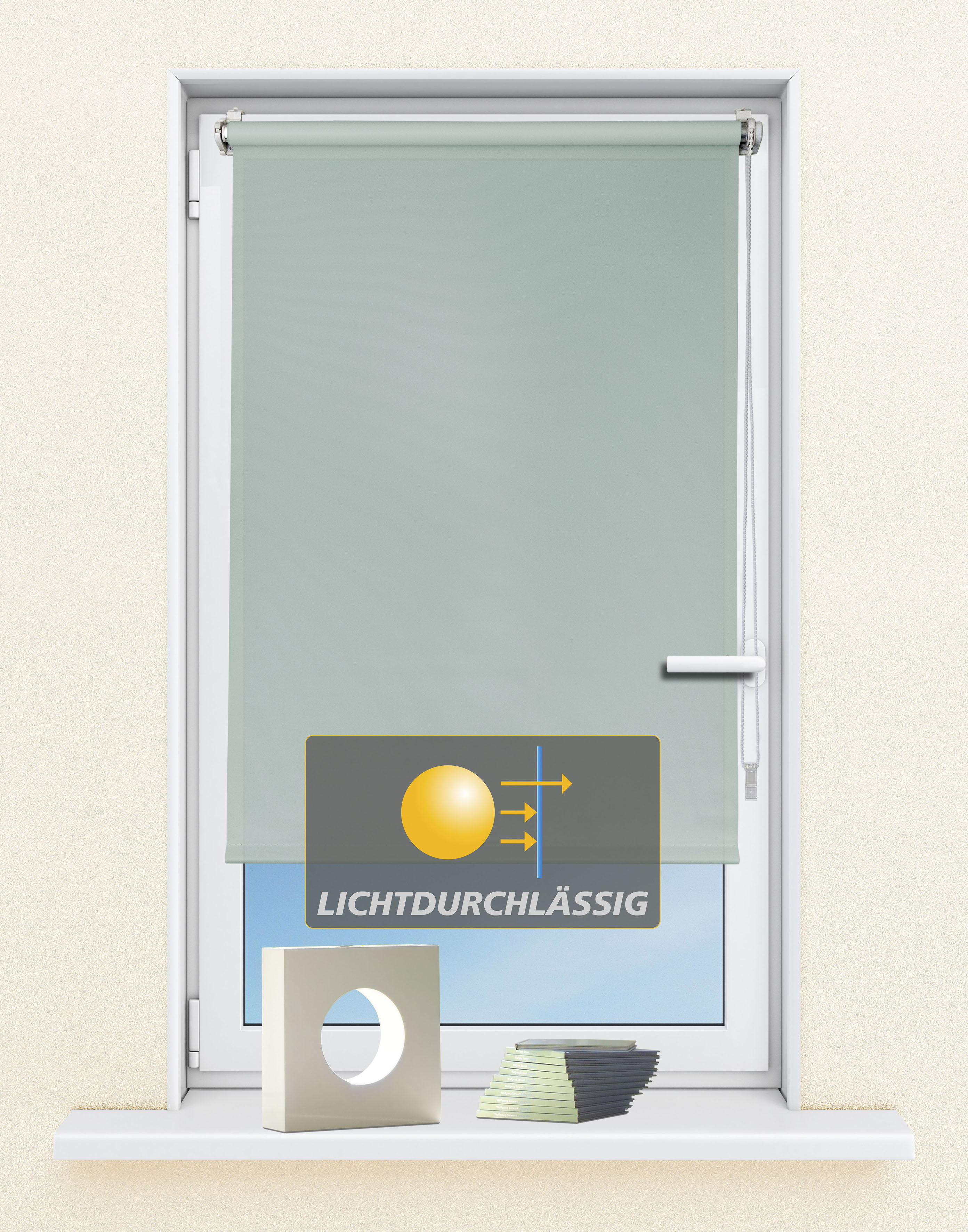 Kutti "Seitenzugrollo Ida, Lichtschutz, Klemmfix, ohne Bohren, Fixmaß" Lichtschutz ohne Bohren Sichtschutz, Sonnenschutz