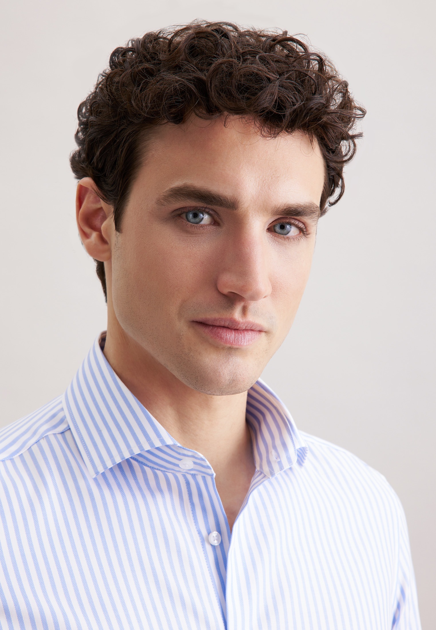 Thumbnail - seidensticker Businesshemd "Schwarze Rose" Slim 1/1 Kentkragen Gestreift