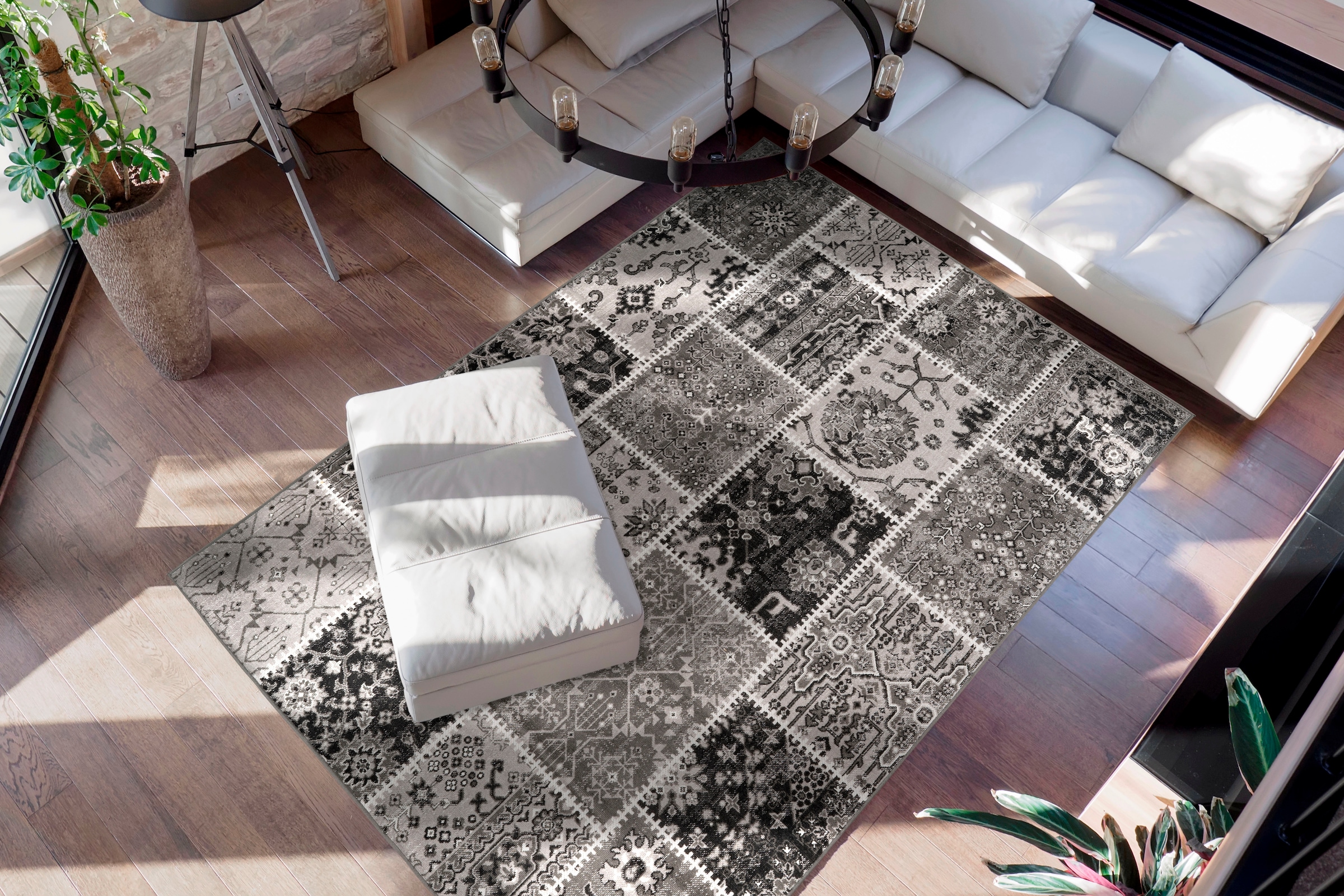 me gusta Teppich »Ariya 425«, rechteckig, 6 mm Höhe, Flachflor, gekettelt, Wohnzimmer