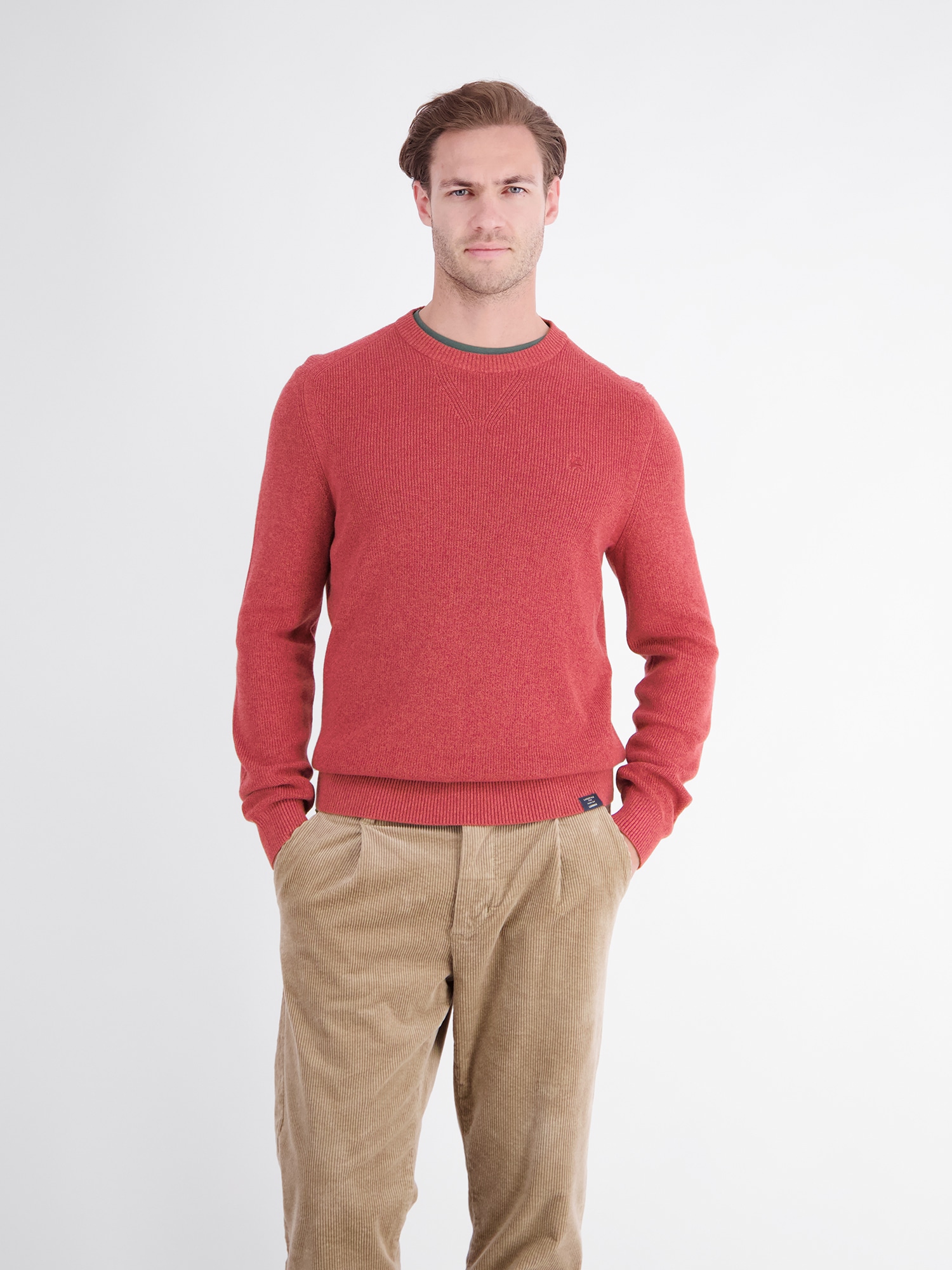 LERROS Strickpullover "Stilvoller Strickpullover mit bequemem Rundhalsauschnitt"
