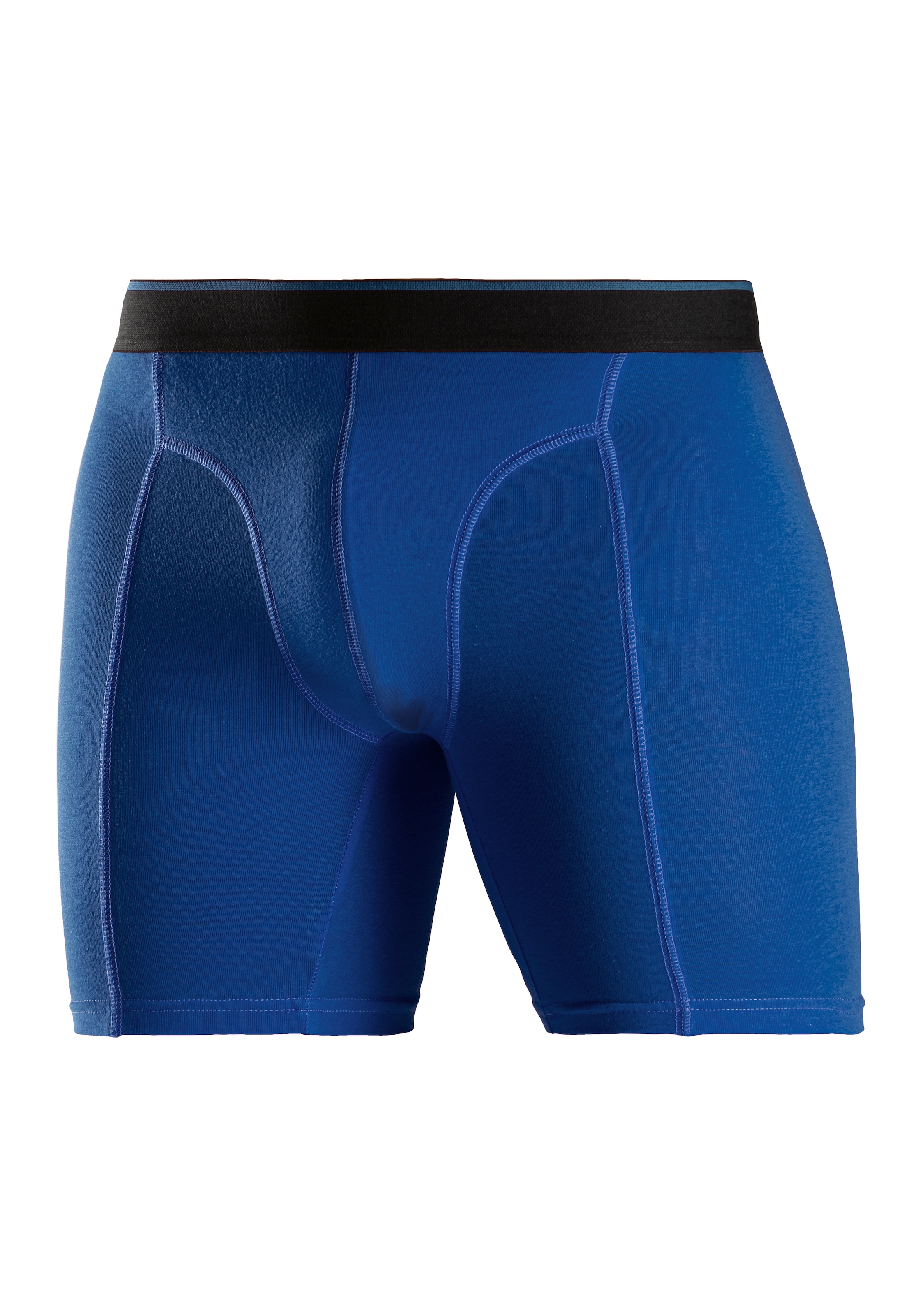 AUTHENTIC LE JOGGER Langer Boxer, (Packung, 5 St.), mit zweifarbigem Webbund und längerem Bein