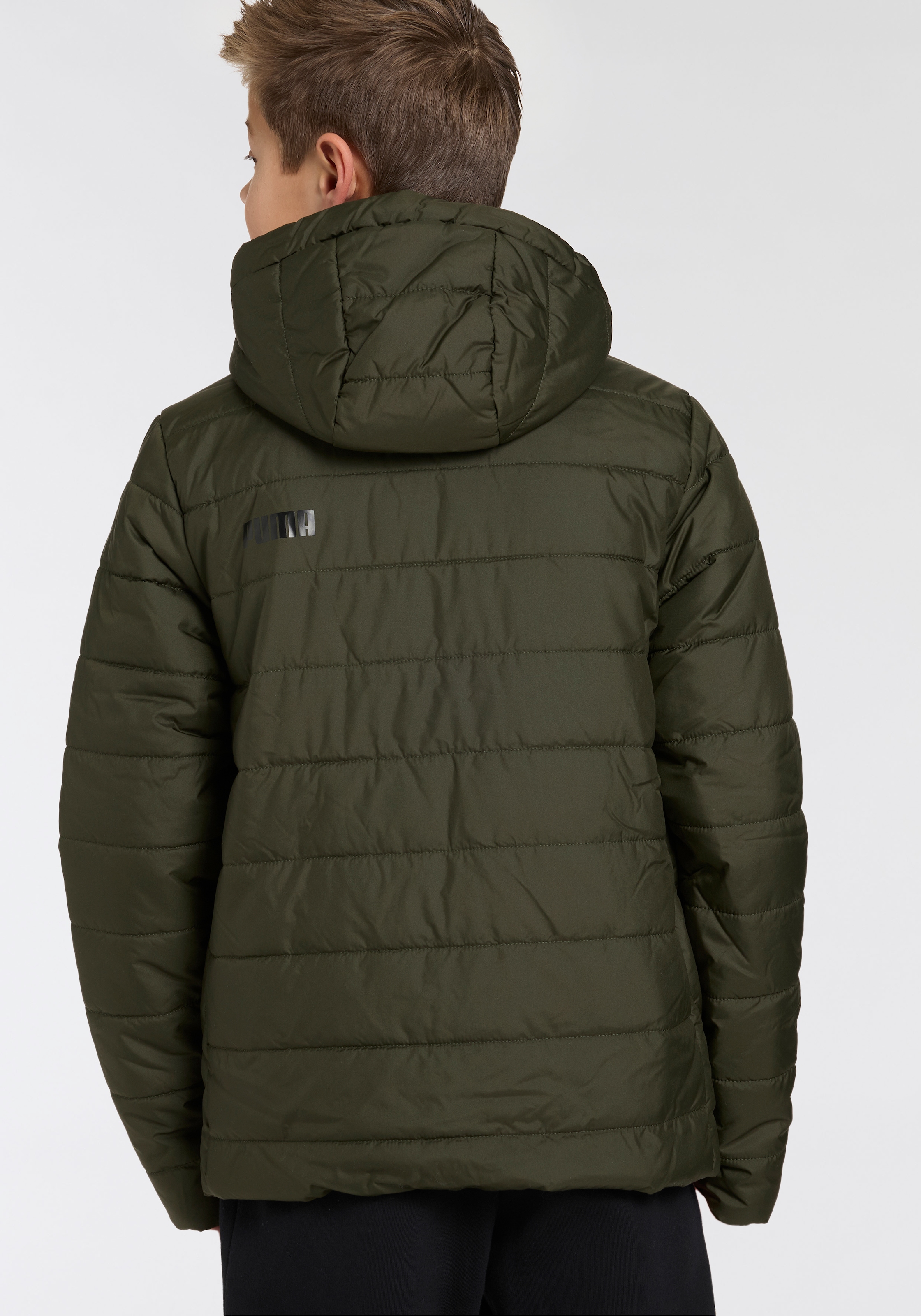 PUMA Winterjacke »ESS HOODED PADDED JACKET«, mit Kapuze