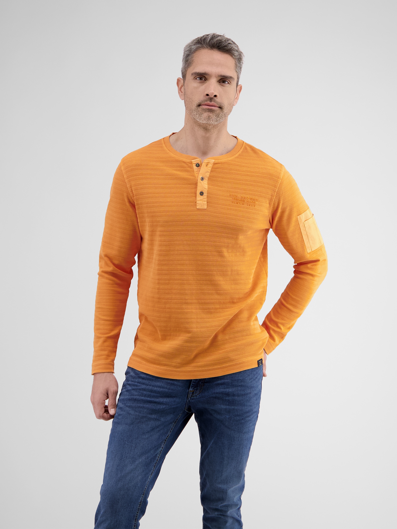 LERROS Sweatshirt »LERROS Serafinoshirt in Streifenoptik«