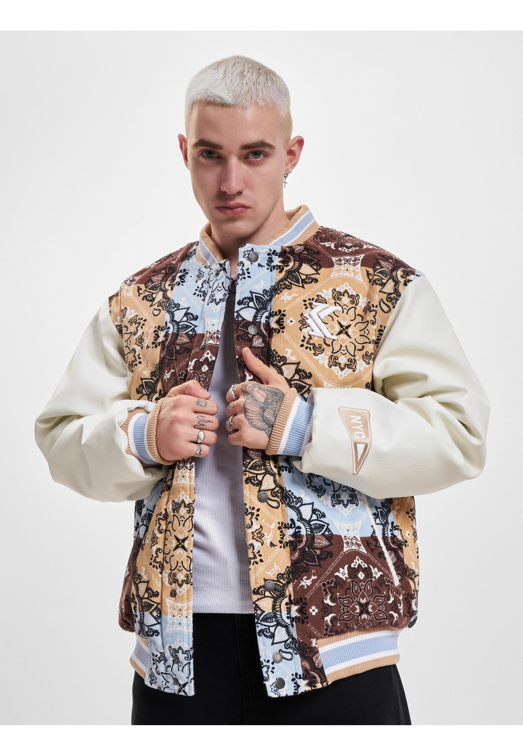 Karl Kani Collegejacke »Karl Kani Herren KM233-046-2 KK OG Block Paisley College Jacket«, (1 St.), ohne Kapuze