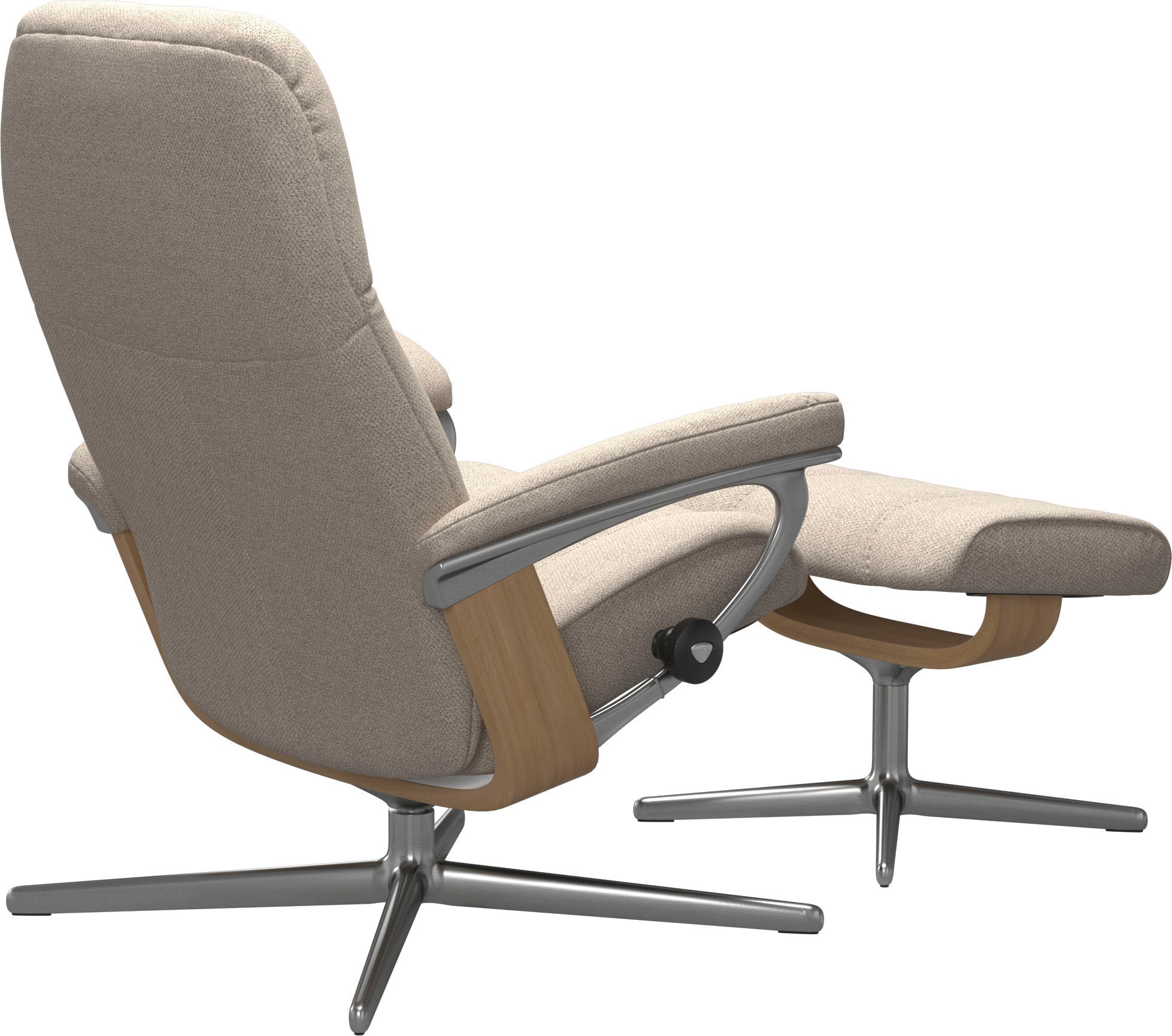 Stressless® Fußhocker »Consul«, mit Cross Base, Größe S, M & L, Holzakzent Eiche