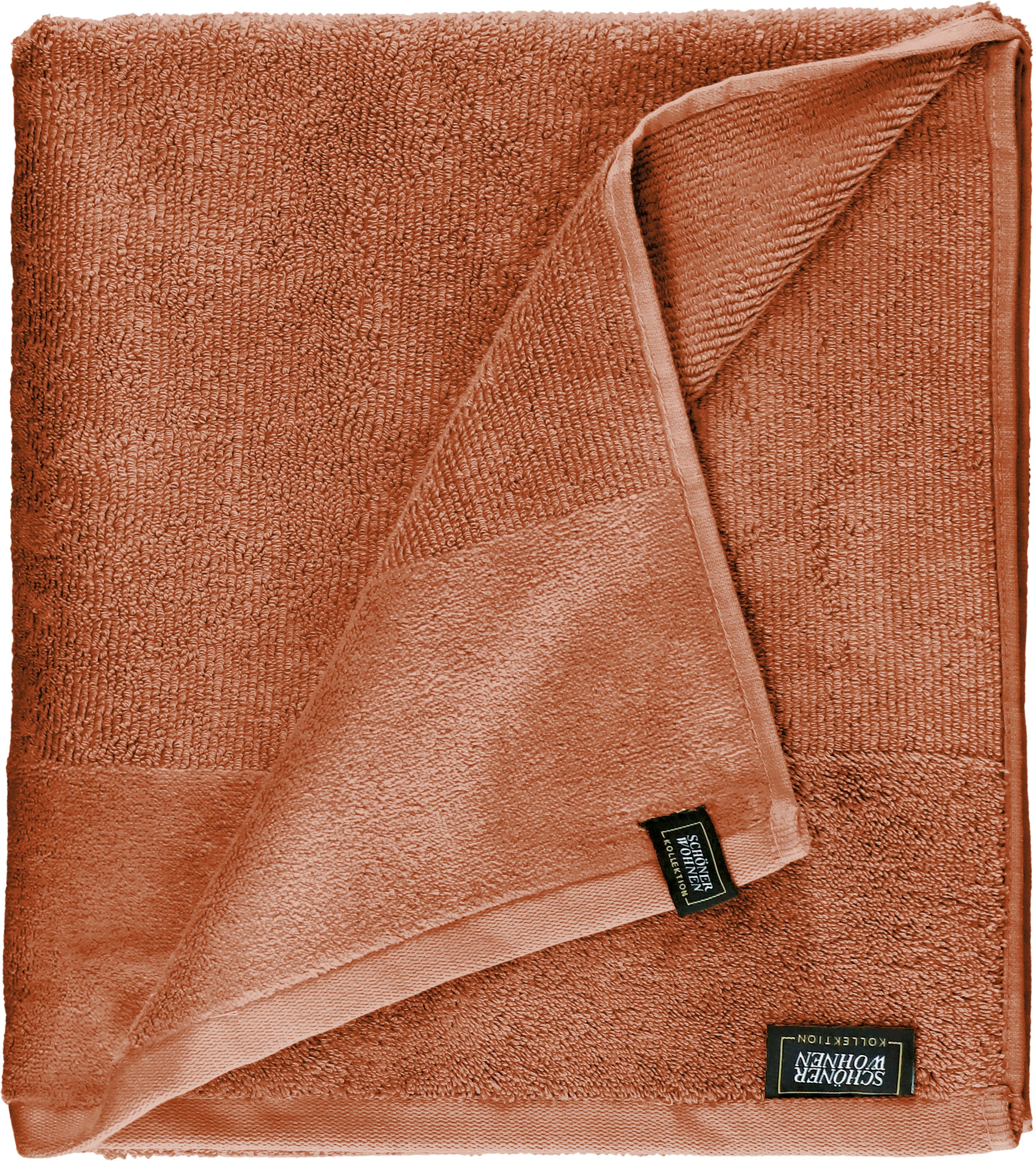 SCHÖNER WOHNEN-Kollektion Badetuch "Sense" mit Velourborte, hautschmeicheln günstig online kaufen