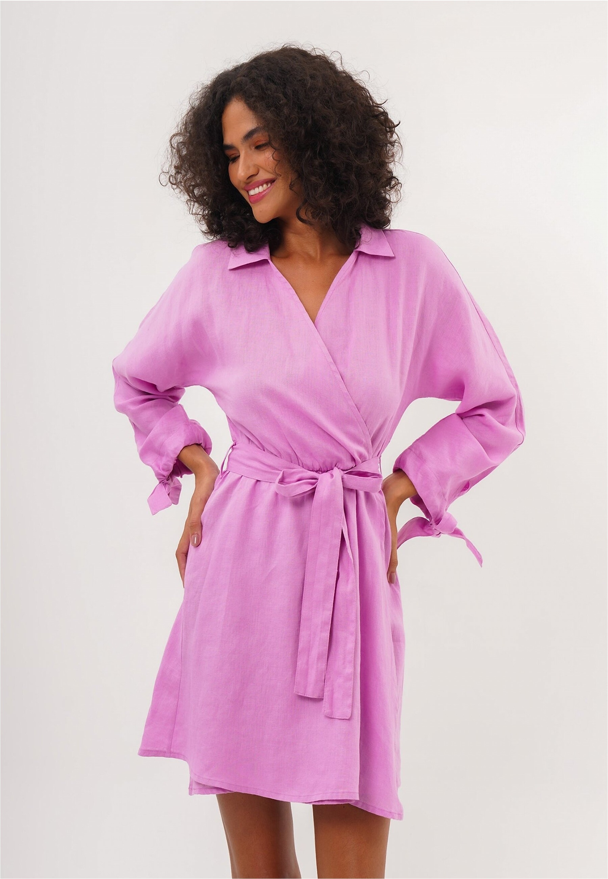 Thumbnail - freshlions Jerseykleid "Joana" 1 Stk. tlg. in Wickeloptik