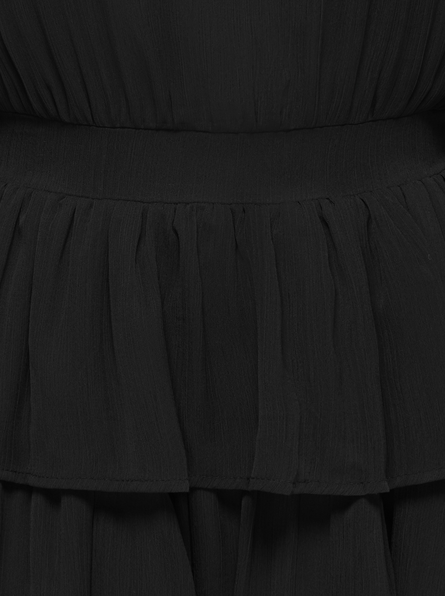 ONLY Chiffonkleid »ONLELDRISA L/S SHORT RUFFLE DRESS WVN« Polyester, regular fit, Rüschen
