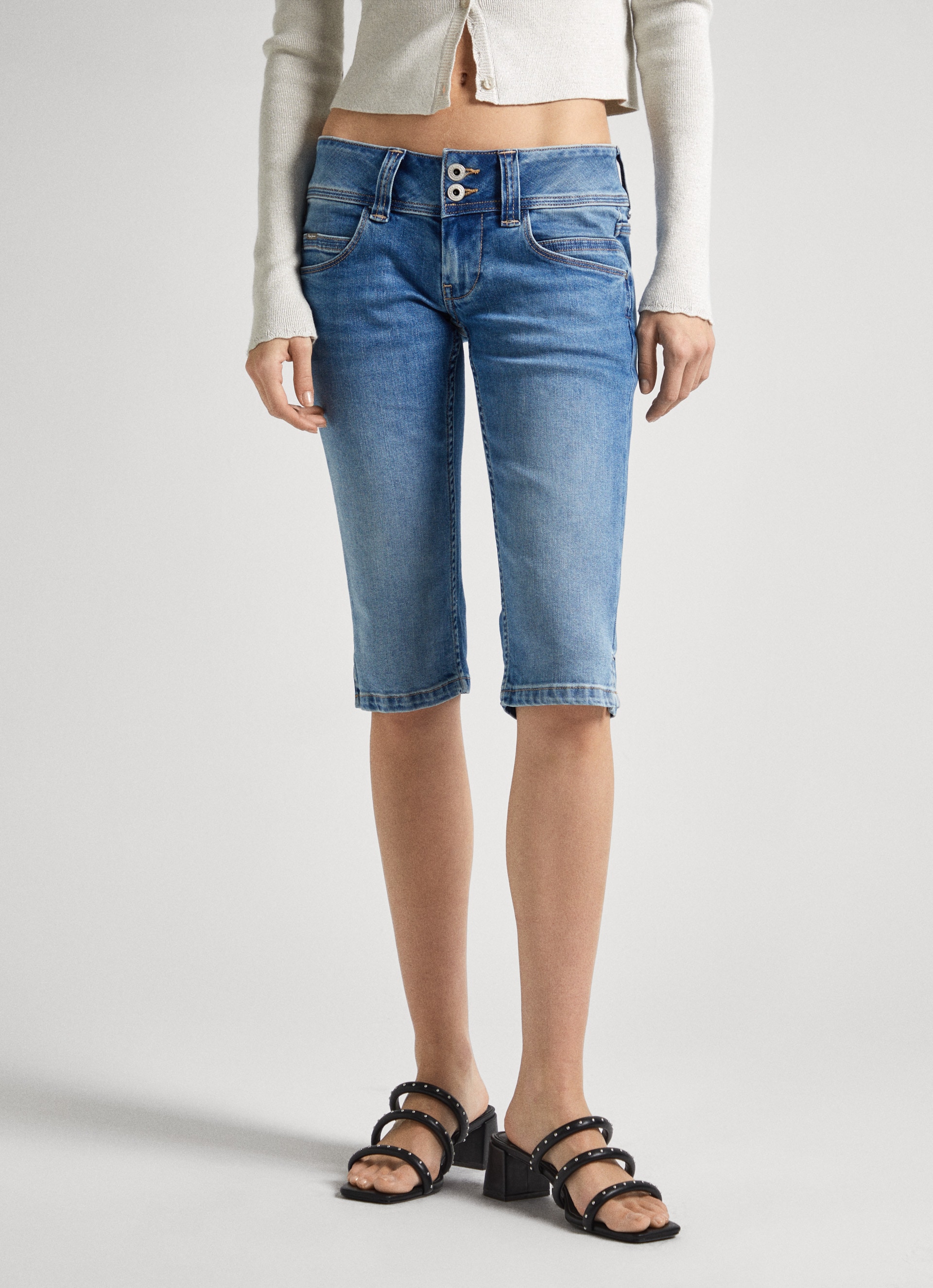 Pepe Jeans Slim-fit-Jeans »Shorts SLIM CROP LW«