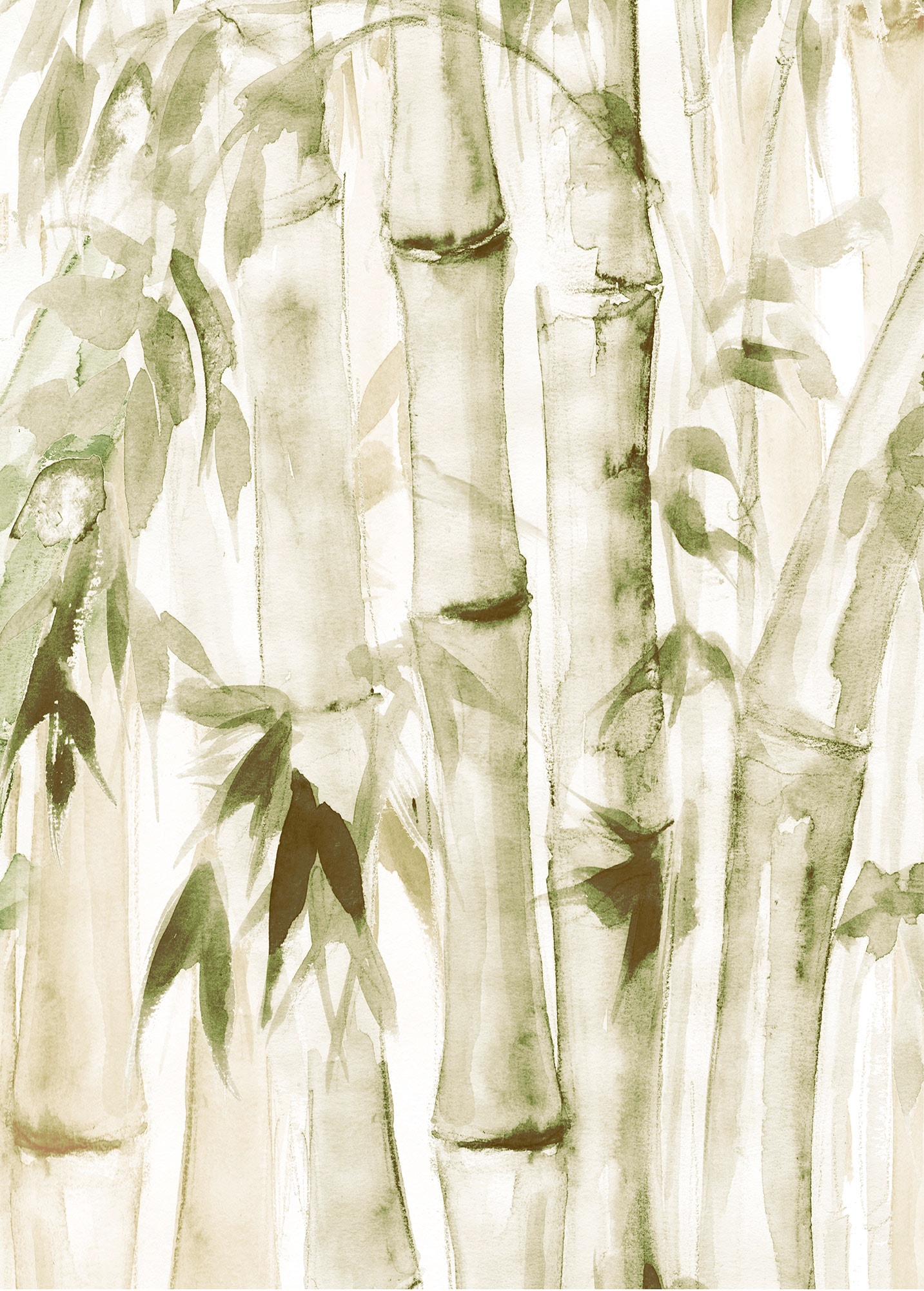 Komar Bild "Wild Bamboo" Natur 1 Stk. tlg. Wandbild zur Dekoration - ohne R günstig online kaufen