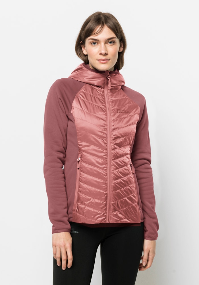 Jack Wolfskin Hybridjacke "ROUTEBURN PRO HYBRID W", mit Kapuze