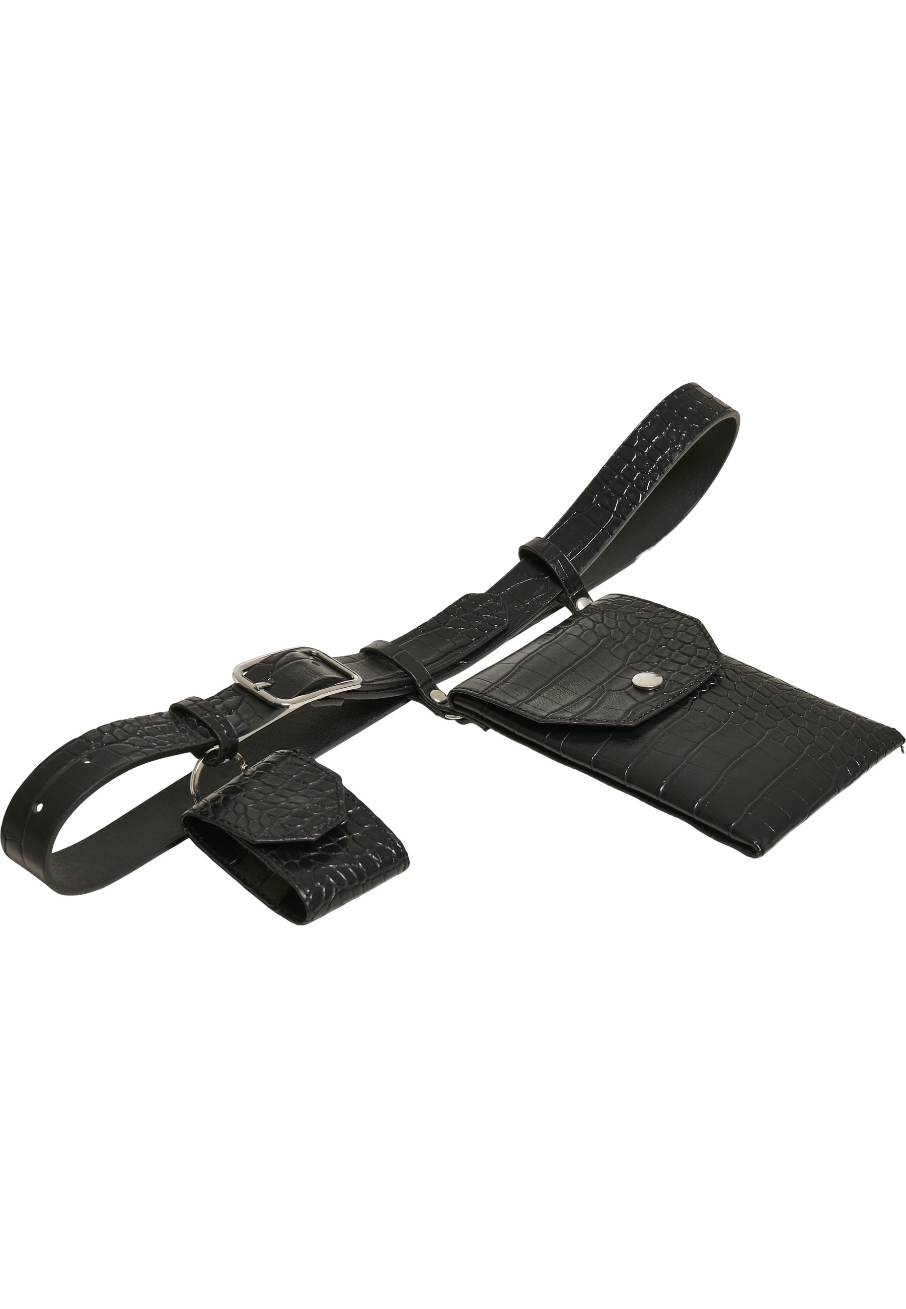 Thumbnail - URBAN CLASSICS Hüftgürtel "Urban Classics Unisex Croco Synthetic Leather Belt With Pouch"