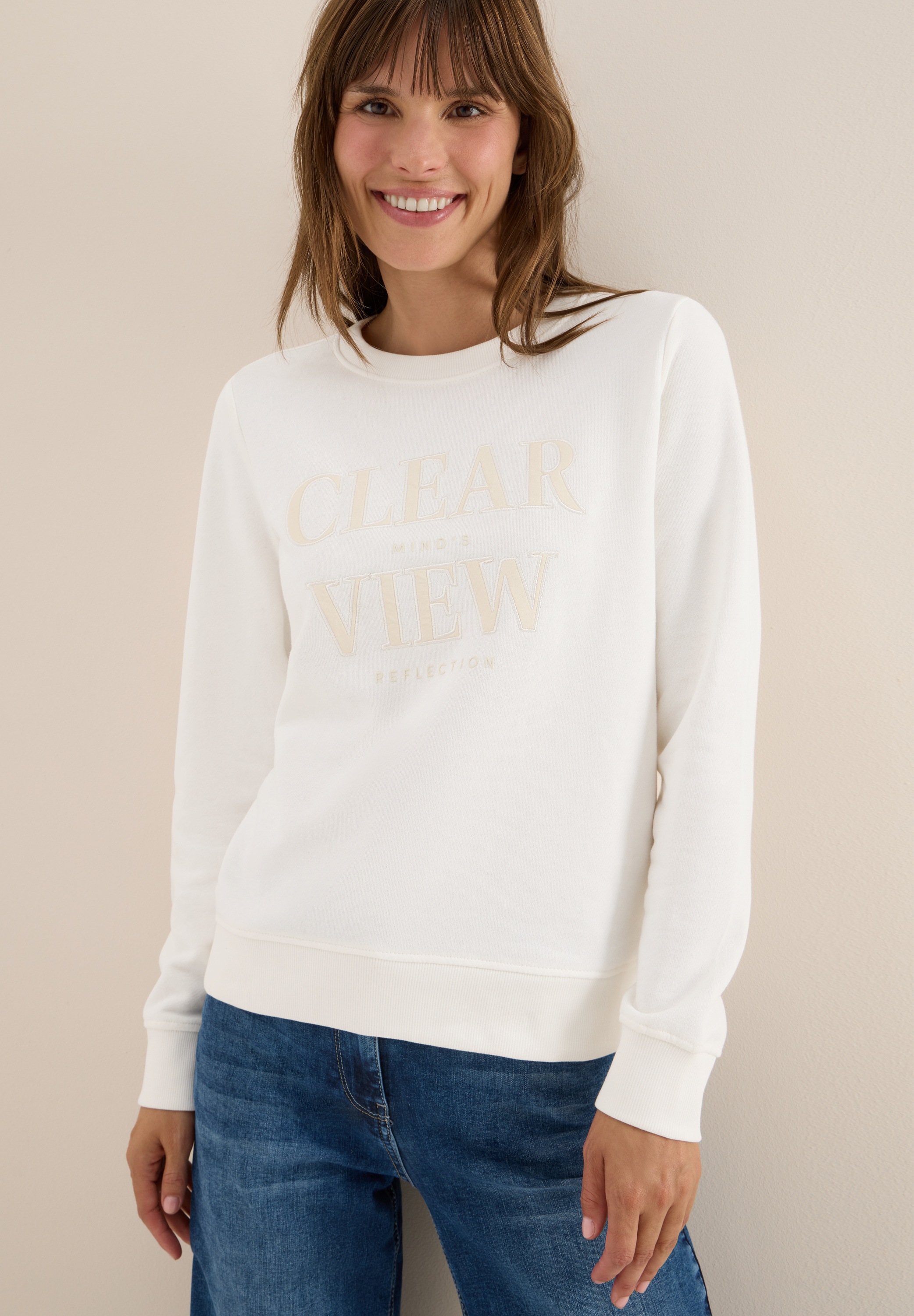 Cecil Sweatshirt, mit Wording Artwork günstig online kaufen