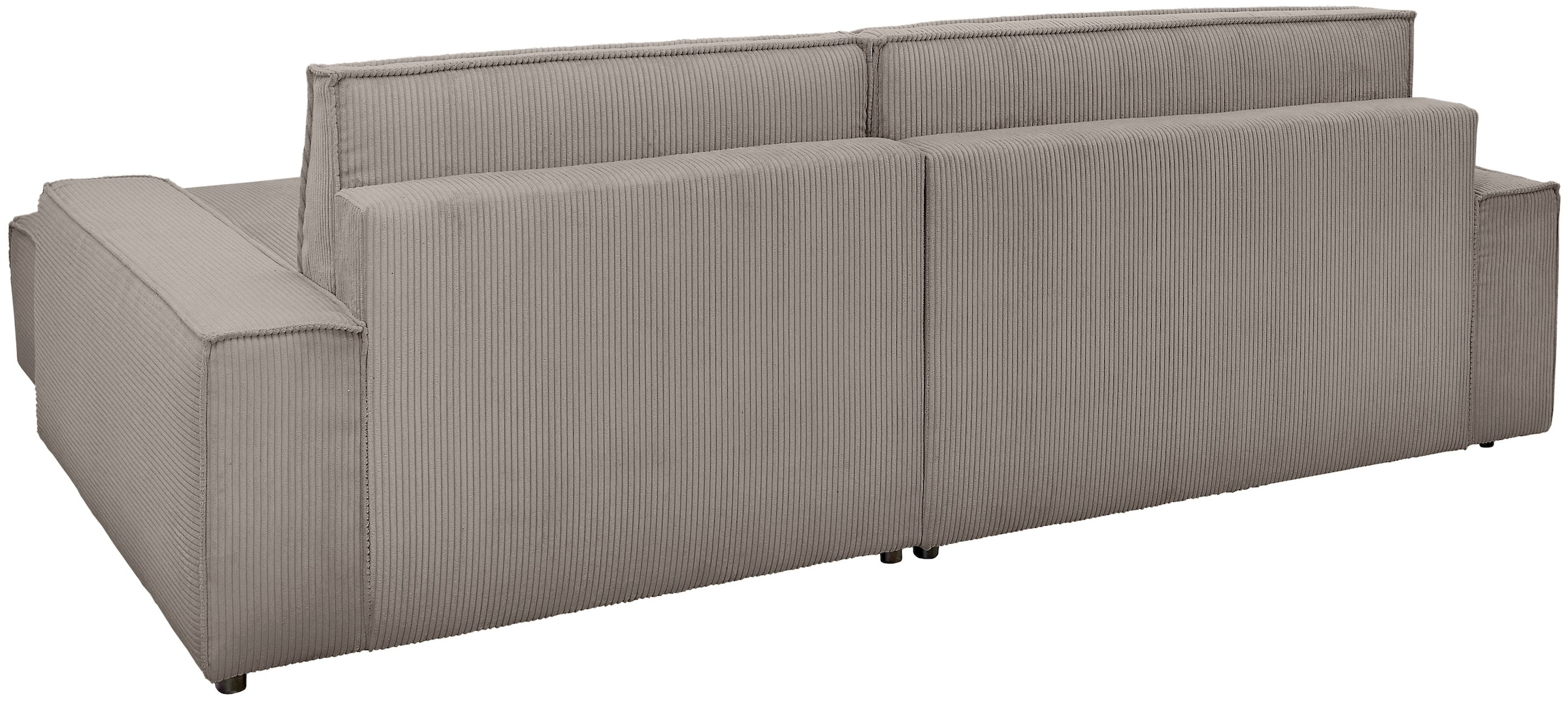 OTTO home Ecksofa »NEU: SHERWOOD XXL 284, Big-Sofa L-Form, tiefe Sitzfläche 95 cm, Cord« Recamiere rechts/links, als Schlafsofa stellbar, Cord u. Leinenoptik