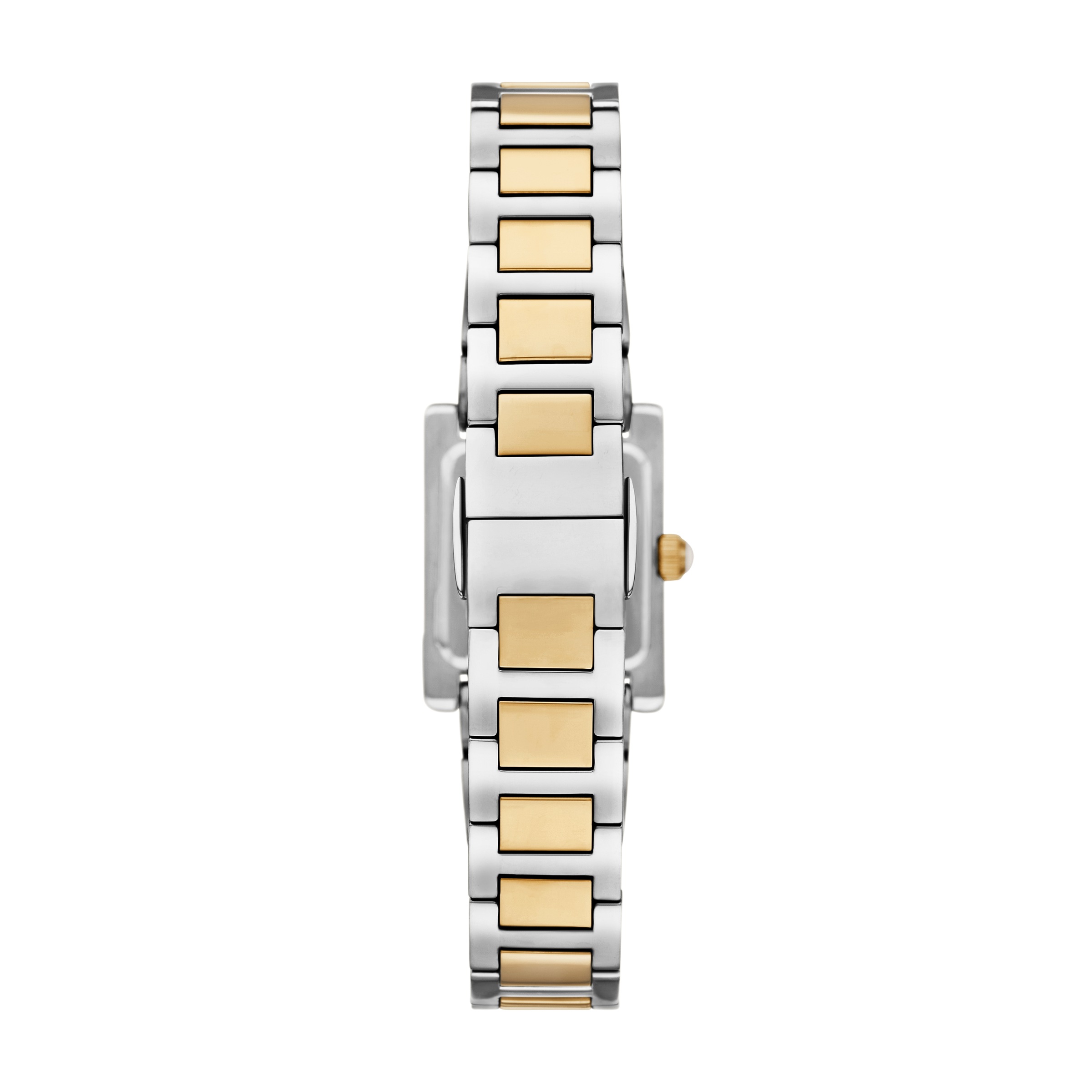 Emporio Armani Quarzuhr, Armbanduhr, Damenuhr, Edelstahlarmband, analog, Glassteine
