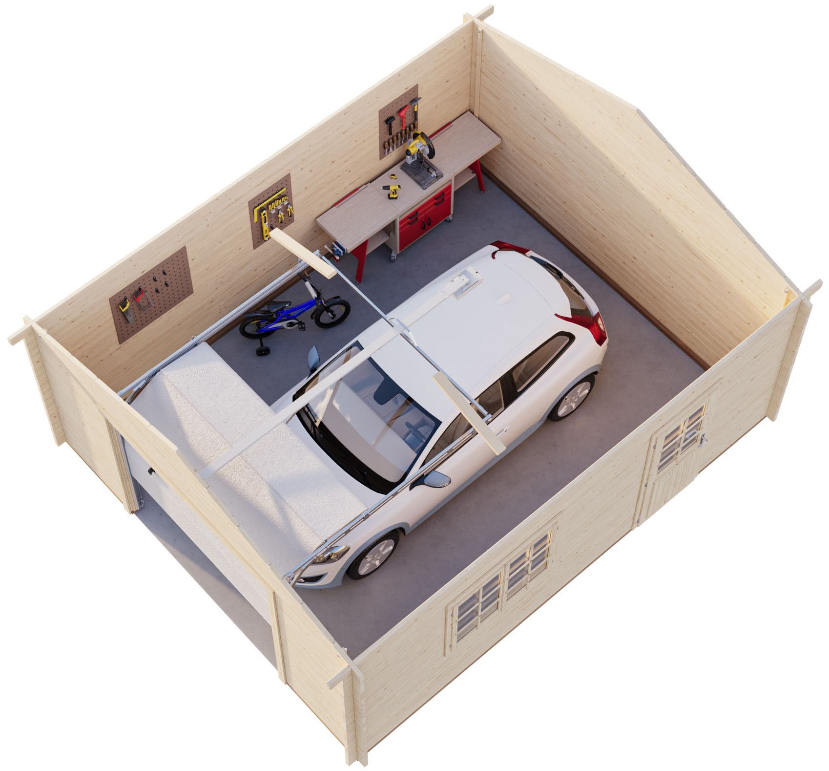 Palmako Garage »Roger, mit Sektionaltor« BxTxH: 514x598x287 cm
