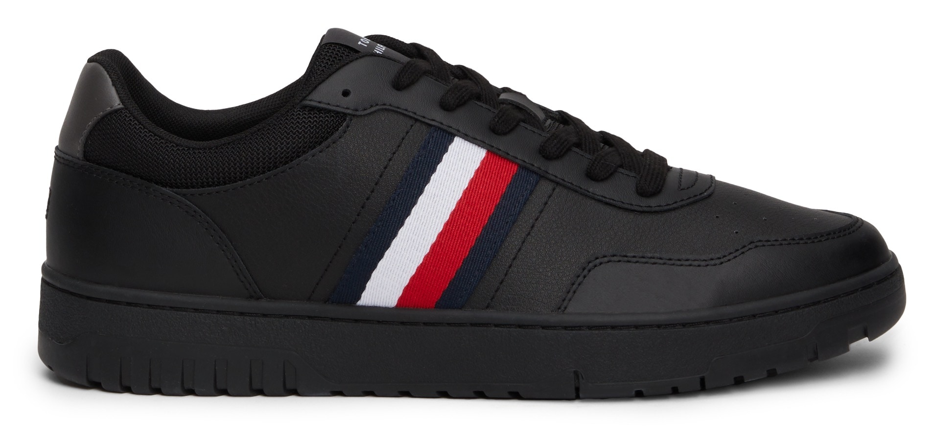 Tommy Hilfiger Plateausneaker »TH BASKET CORE LITE«, Freizeitschuh, Halbschuh, Schnürschuh mit gepolstertem Schaftrand