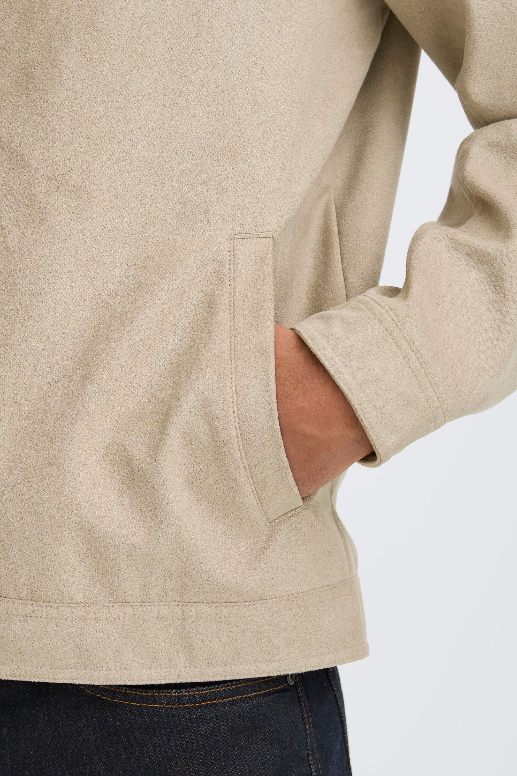 Blend Hemdjacke »BHFossy« ohne Kapuze Modische Kunstlederjacke mit praktischen Eingriffstaschen