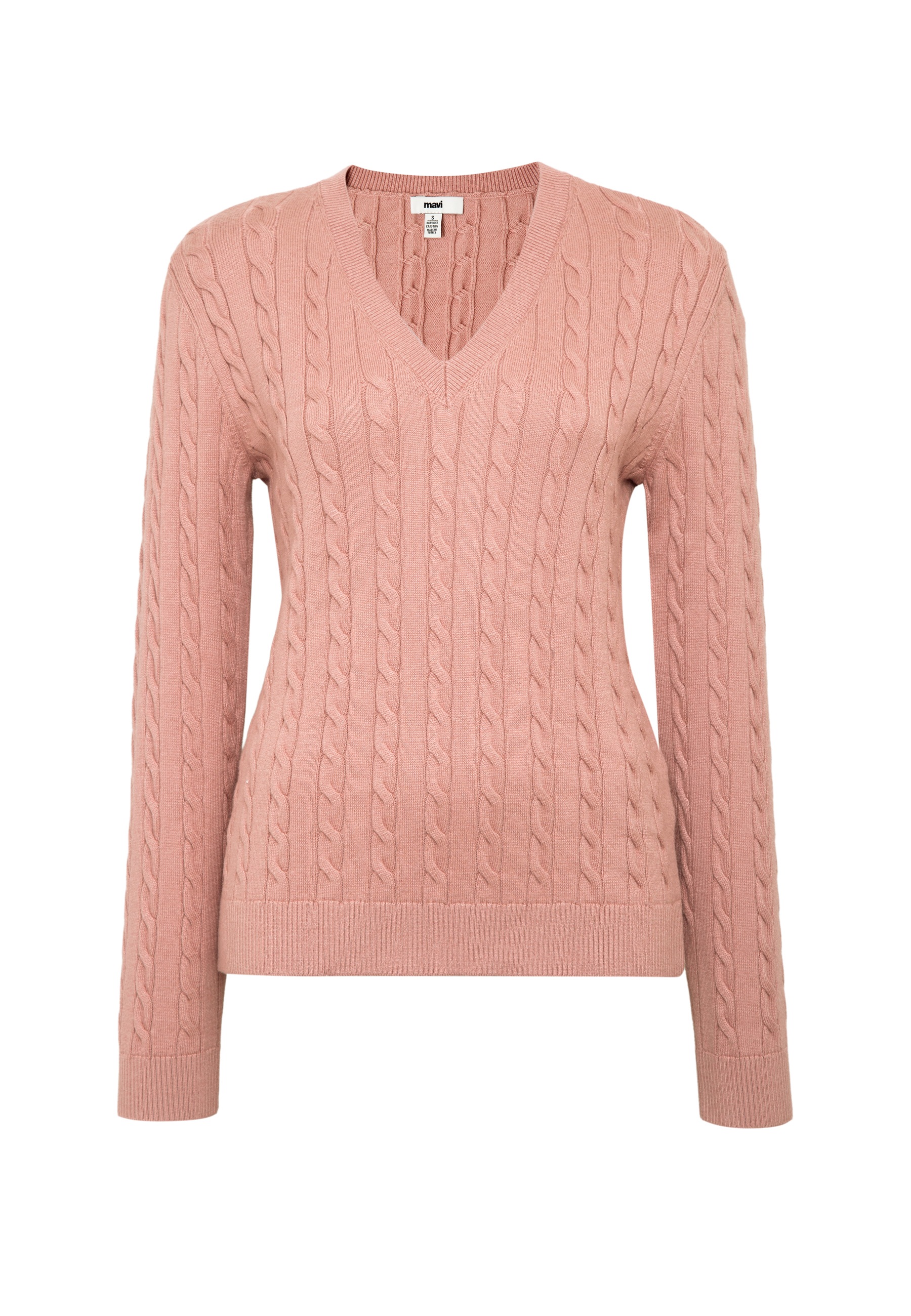 Mavi Langarmshirt »V-NECK SWEATER« Pullover Feinstrick