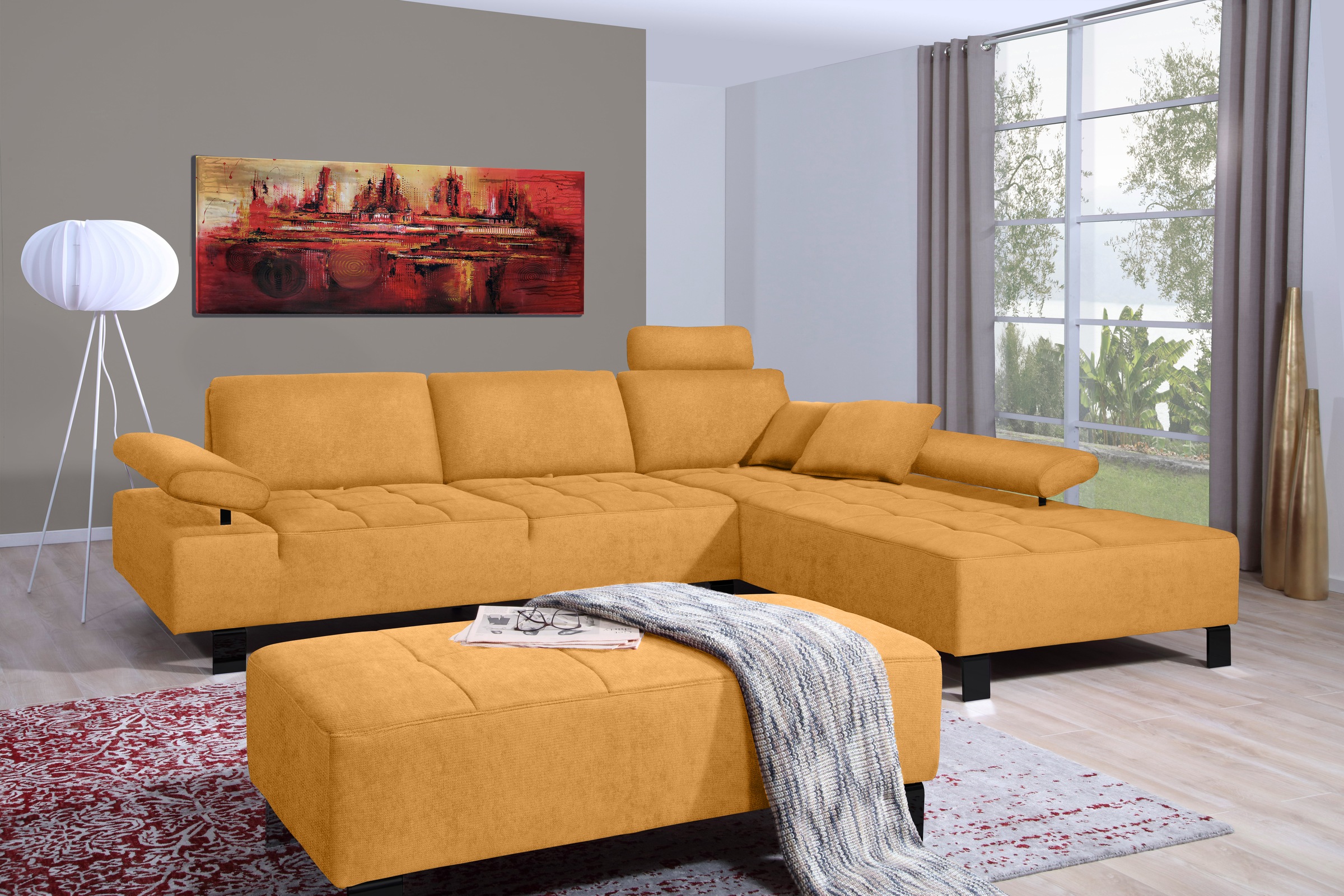 alina Sitzhocker »Royce«, 126 cm breit und 61 cm tief