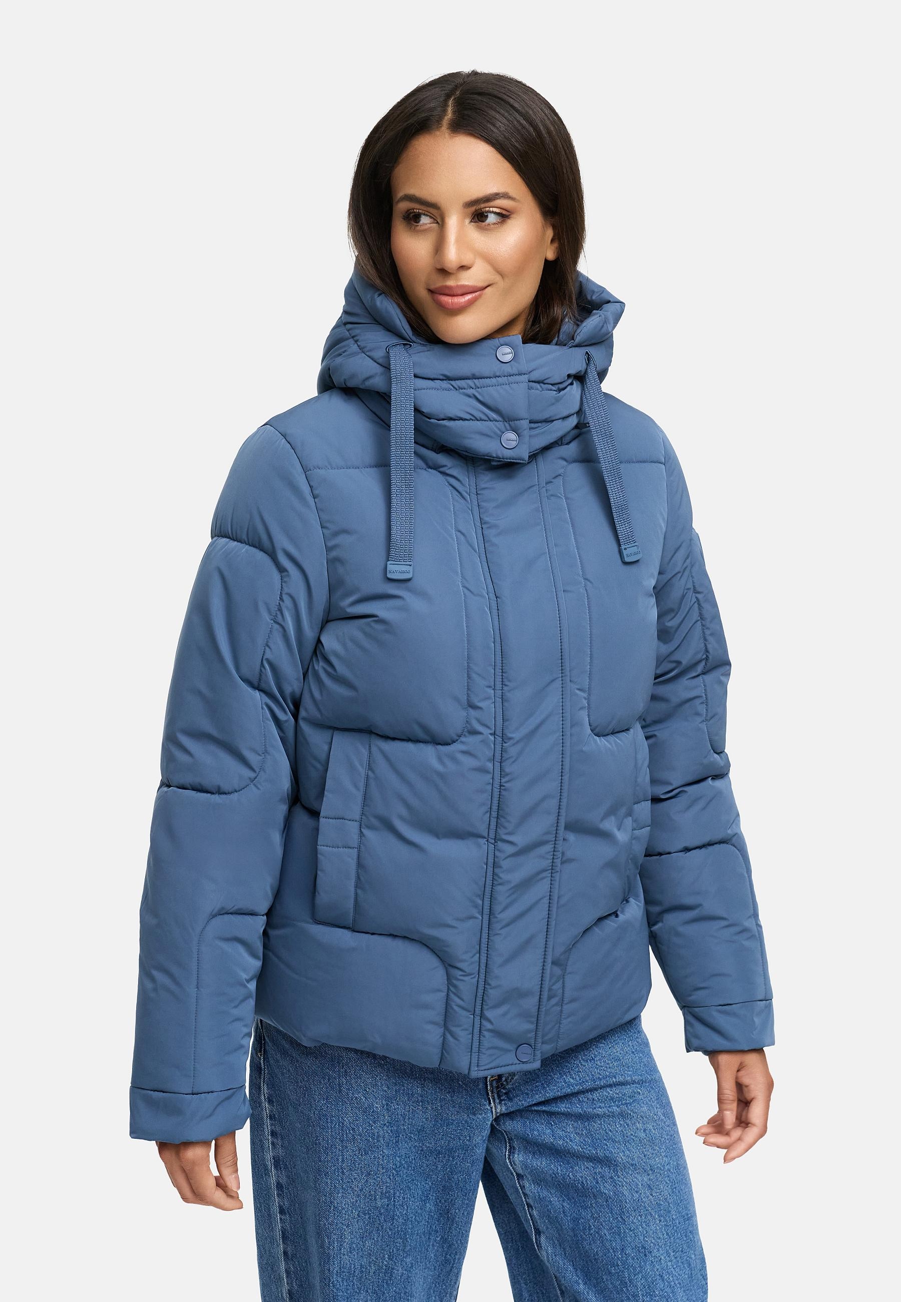 Navahoo Steppjacke »Zauberlicht 14«, mit Kapuze, Winterjacke mit abnehmbarer Kapuze und Fleece-Futter