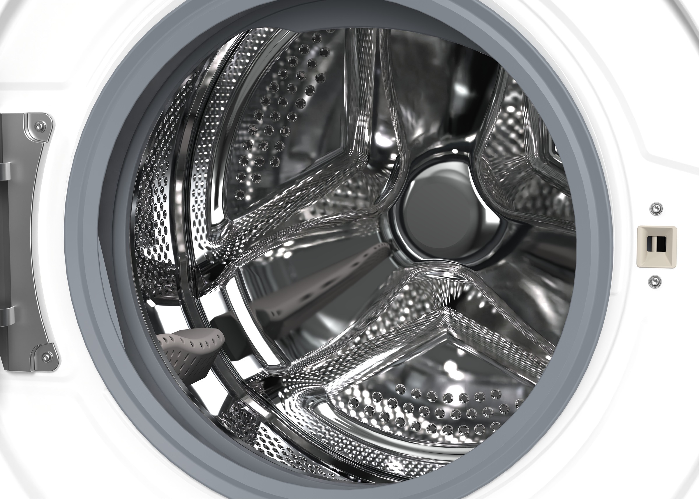 Sharp Waschmaschine Mid Class »ES-WNFB014CWDA-DE«, 10 kg, 1400 U/min, 10kg / +WIFI / A-20% / black Doorring+knob/Steam/White