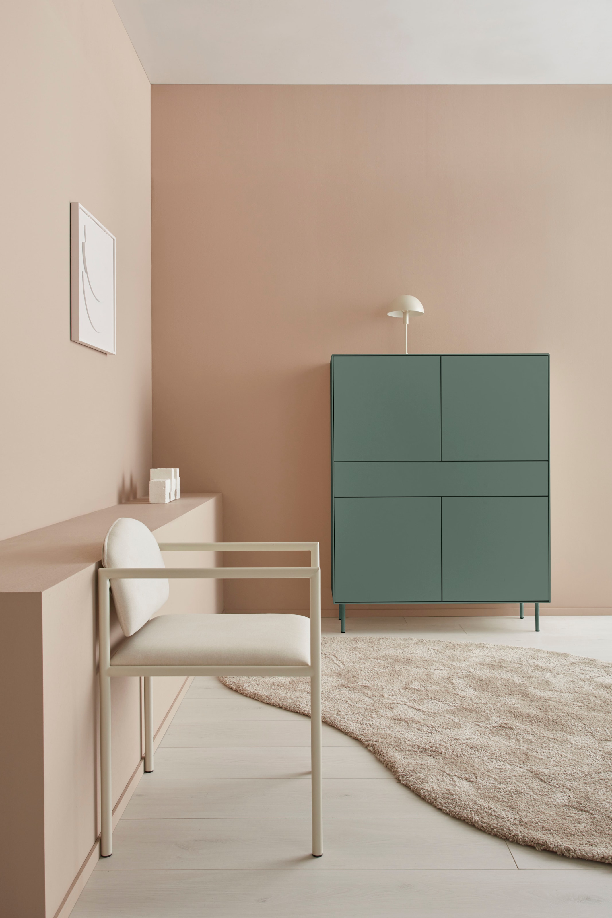 LeGer Home by Lena Gercke Highboard »Essentials«, Höhe: 144cm, MDF lackiert, Push-to-open-Funktion