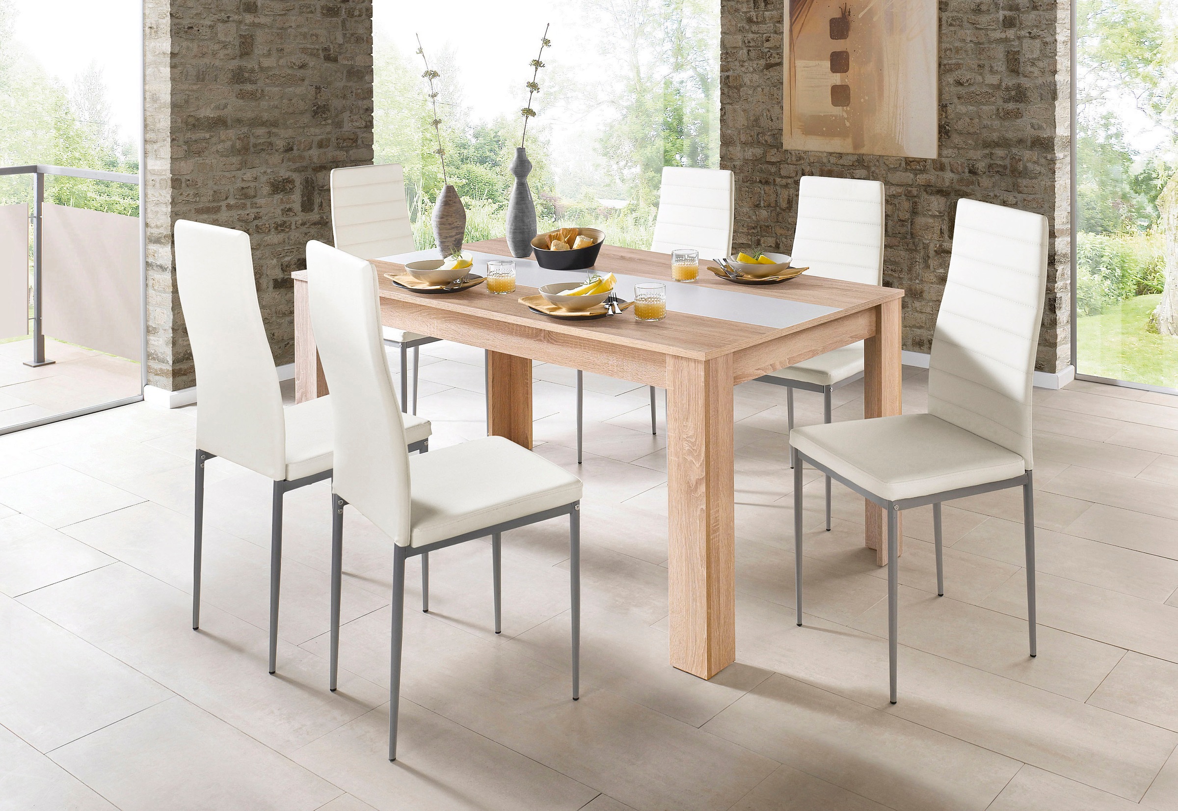 Home affaire Esszimmerstuhl "Pluto" (Set) 4 Stk.Bezug in Kunstleder günstig online kaufen