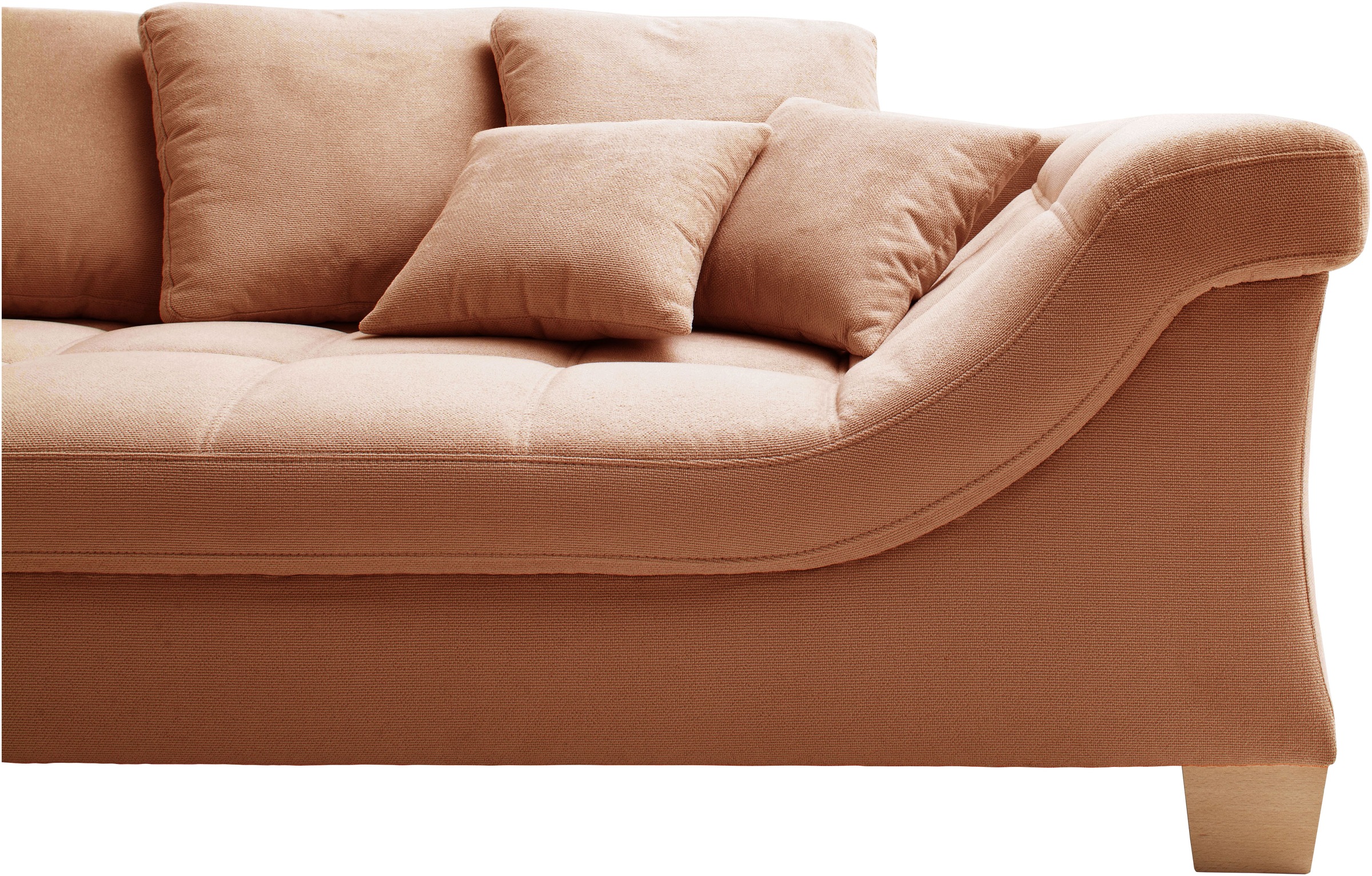 Mr. Couch Ecksofa »Bologna, L-Form, mit Holzfüßen«, wahlweise mit Kaltschaum