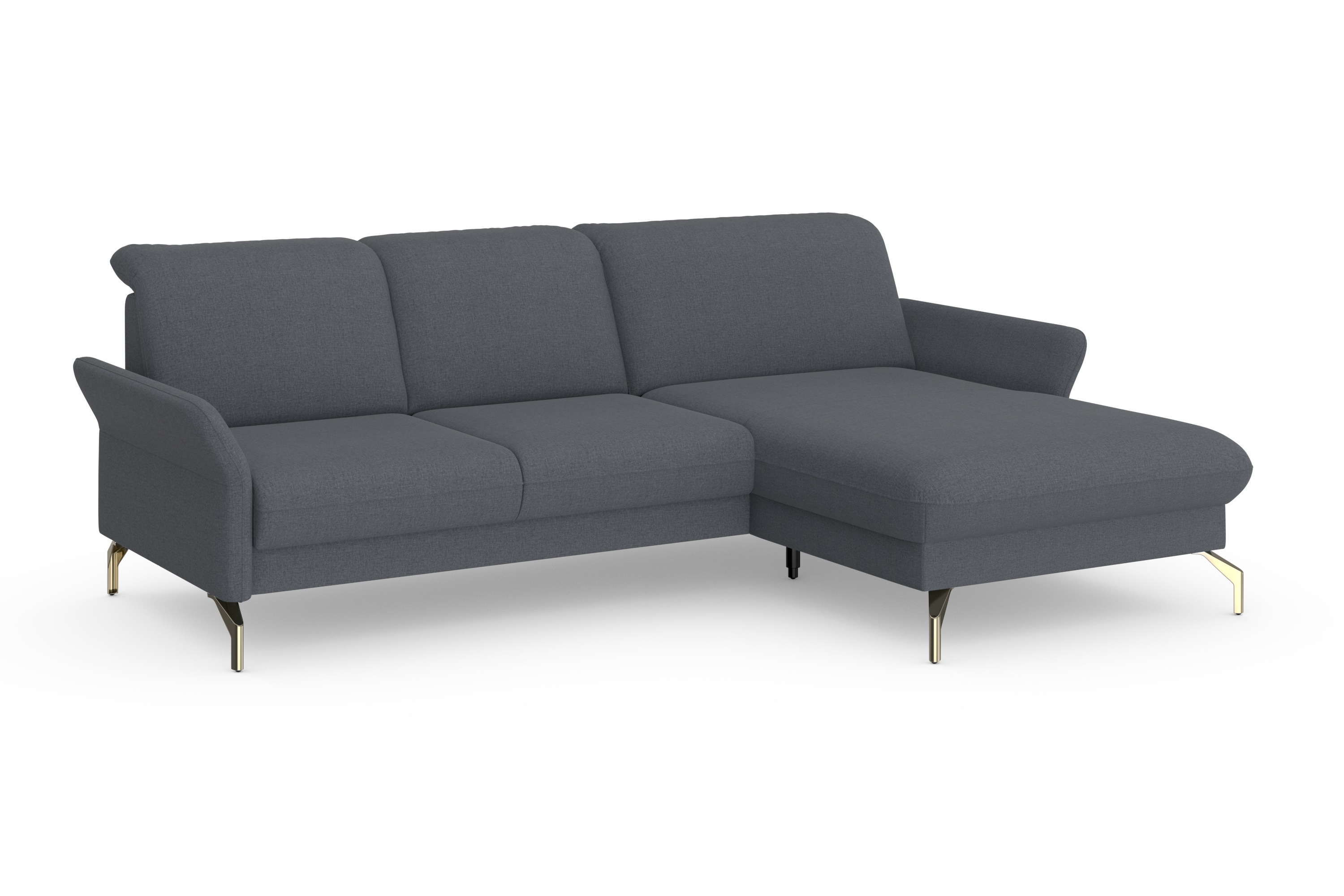 Thumbnail - sit&more Ecksofa "Fashion L-Form", wahlweise mit Kopfteilverstellung, Vorziehsitz, motorisch, Nickelfüße