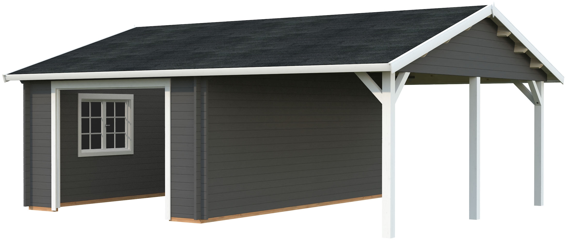 Palmako Garage "Roger, ohne Tor" BxTxH: 706x619x316 cm