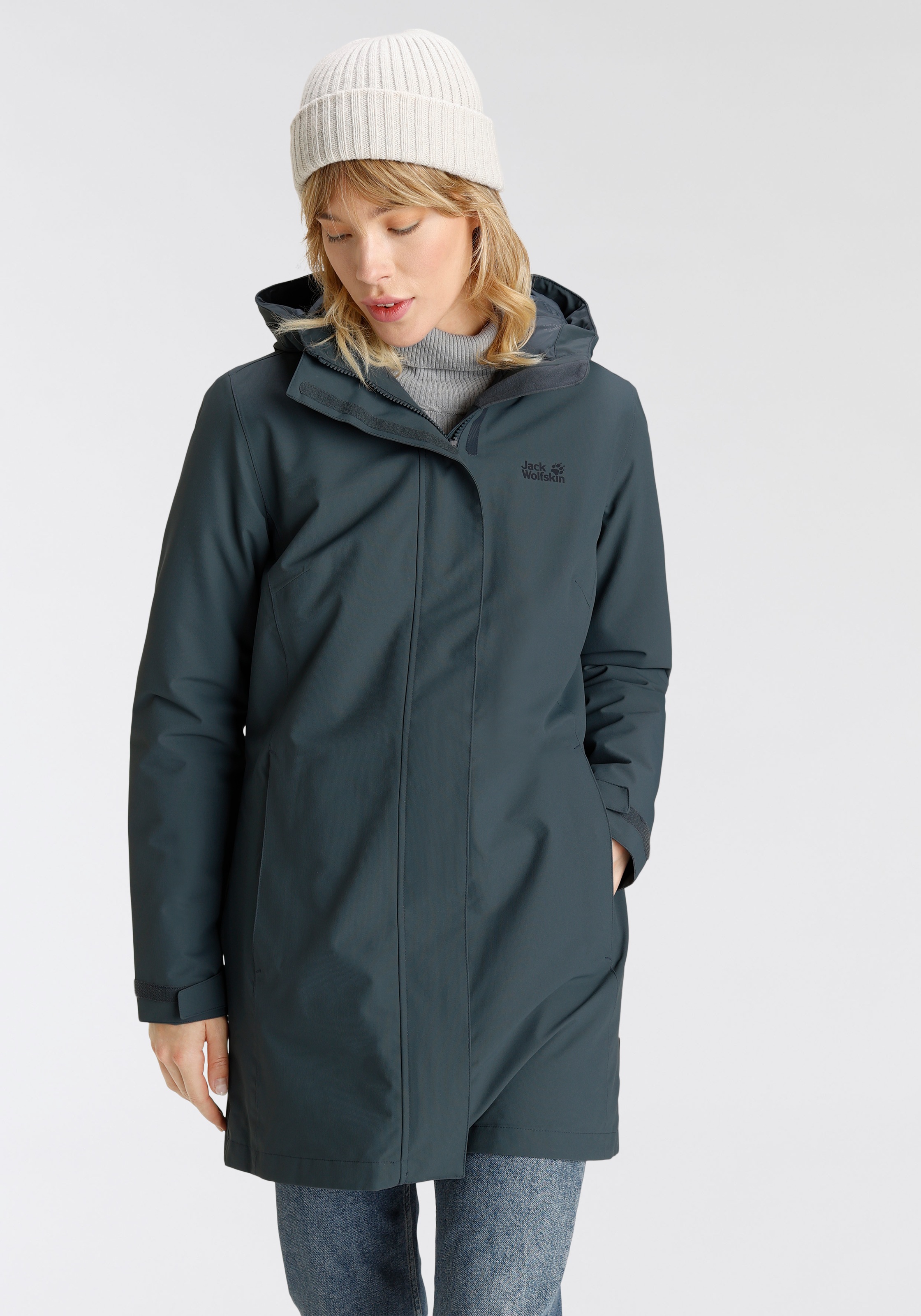 Jack Wolfskin Parka "KIOLA", mit Kapuze, Winddicht & Wasserabweisend & Atmu günstig online kaufen