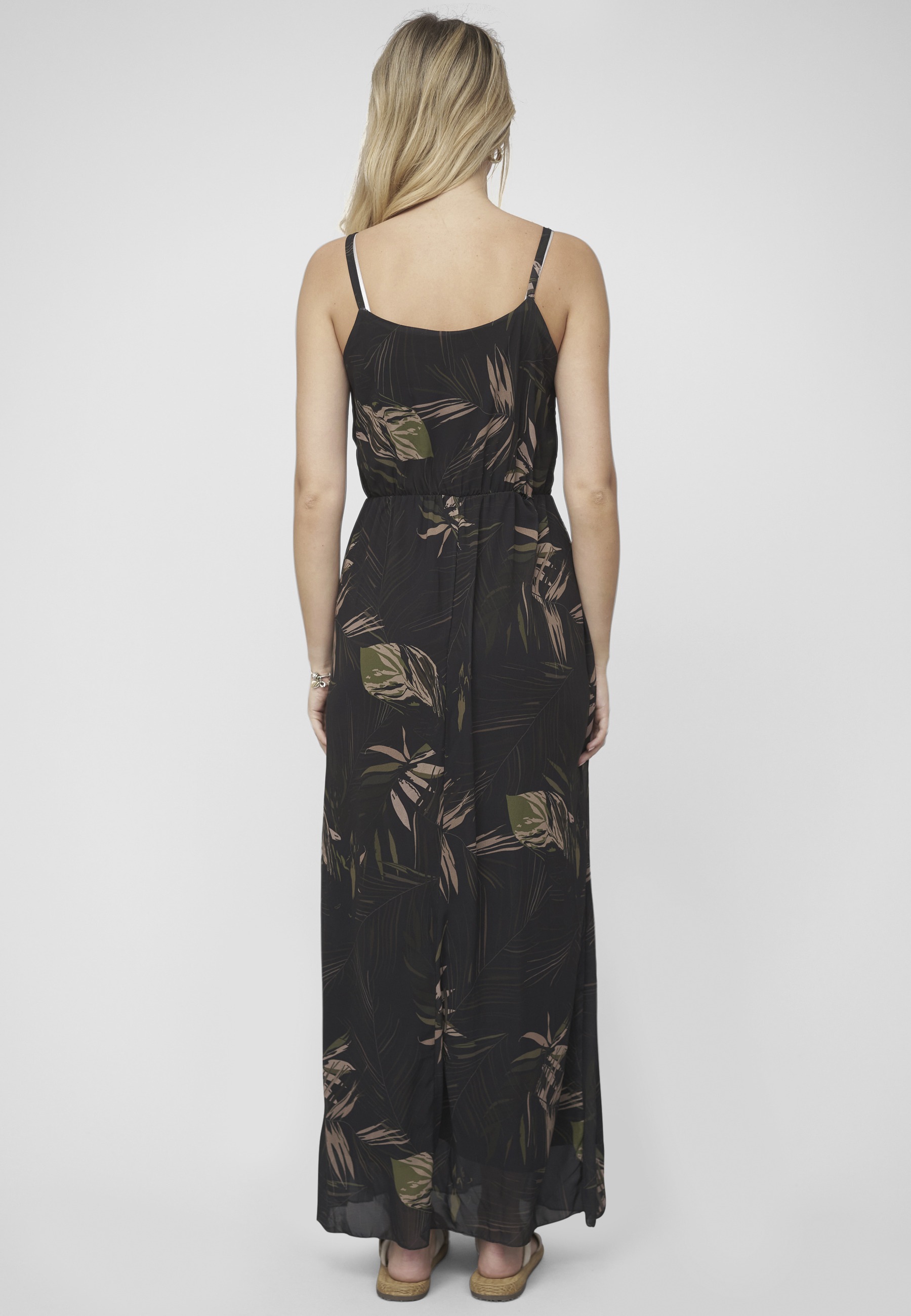 CLOUD 5IVE Shirtkleid »CLOUD 5IVE 2-Layered Maxi-Dress Tropical Print« 1 Stk. tlg.