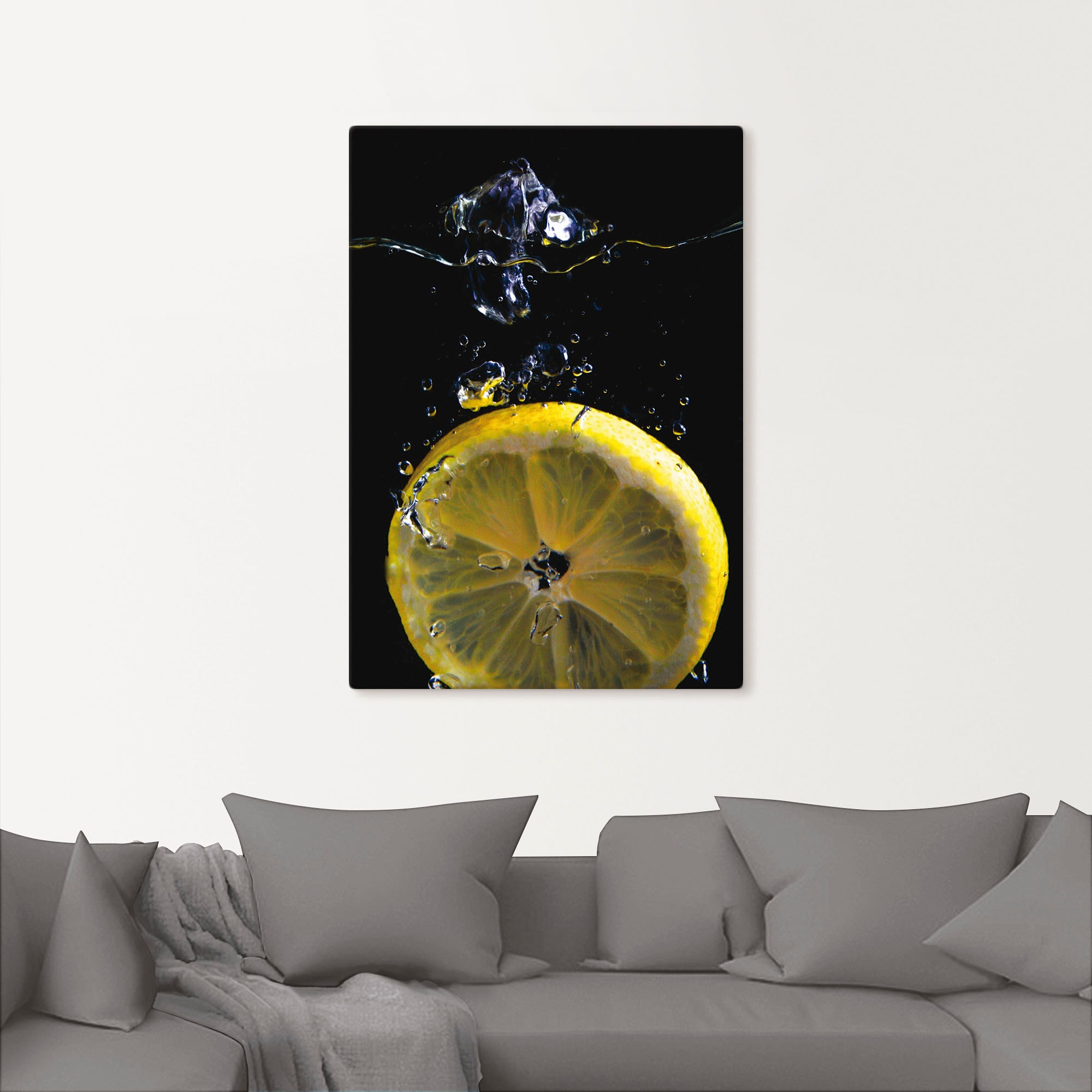 Artland Wandbild »Zitrone«, Lebensmittel, (1 St.), als Alubild, Outdoorbild, Leinwandbild, Poster in verschied. Größen
