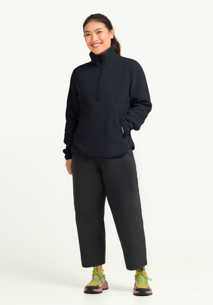 Jack Wolfskin Fleecepullover »LITE CURL HZ W«, mit hohem Kragen, aus Polyester
