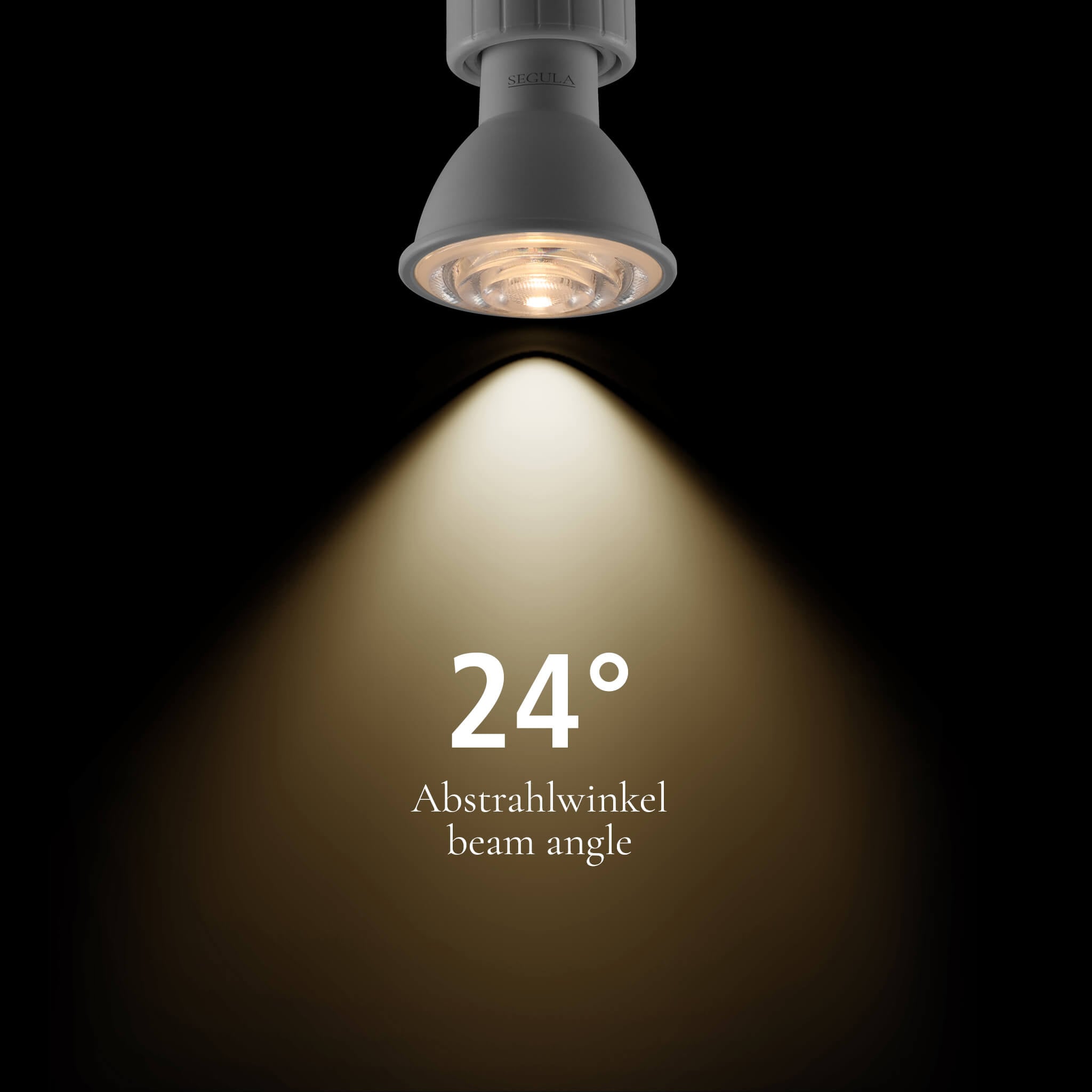 SEGULA LED-Leuchtmittel »GU10 Reflektor 24°« GU10 1 Stk. Warmweiß LED Reflektor 24° GU10, 6W, 2700K, weiß